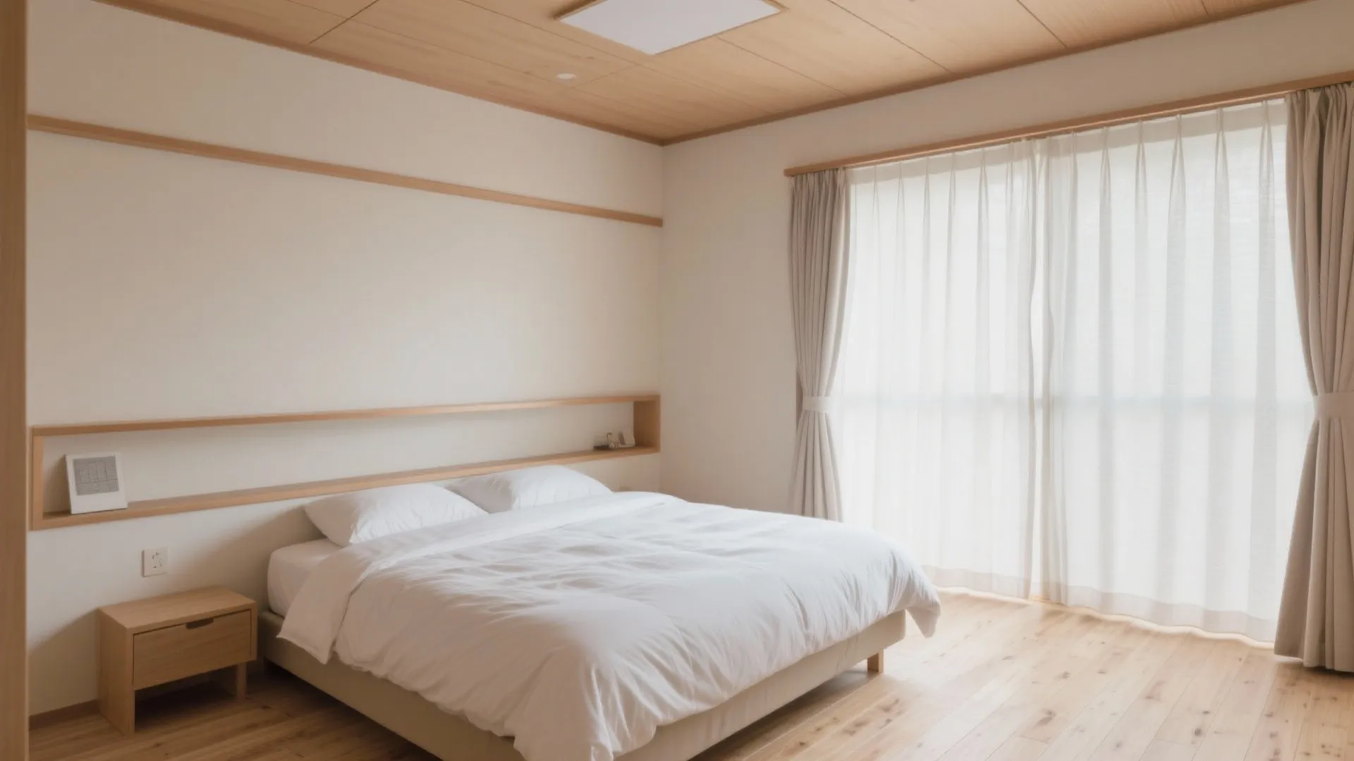 Tips 4: ベッドは“寄せる”が正解。通路を1本にまとめる収纳技巧