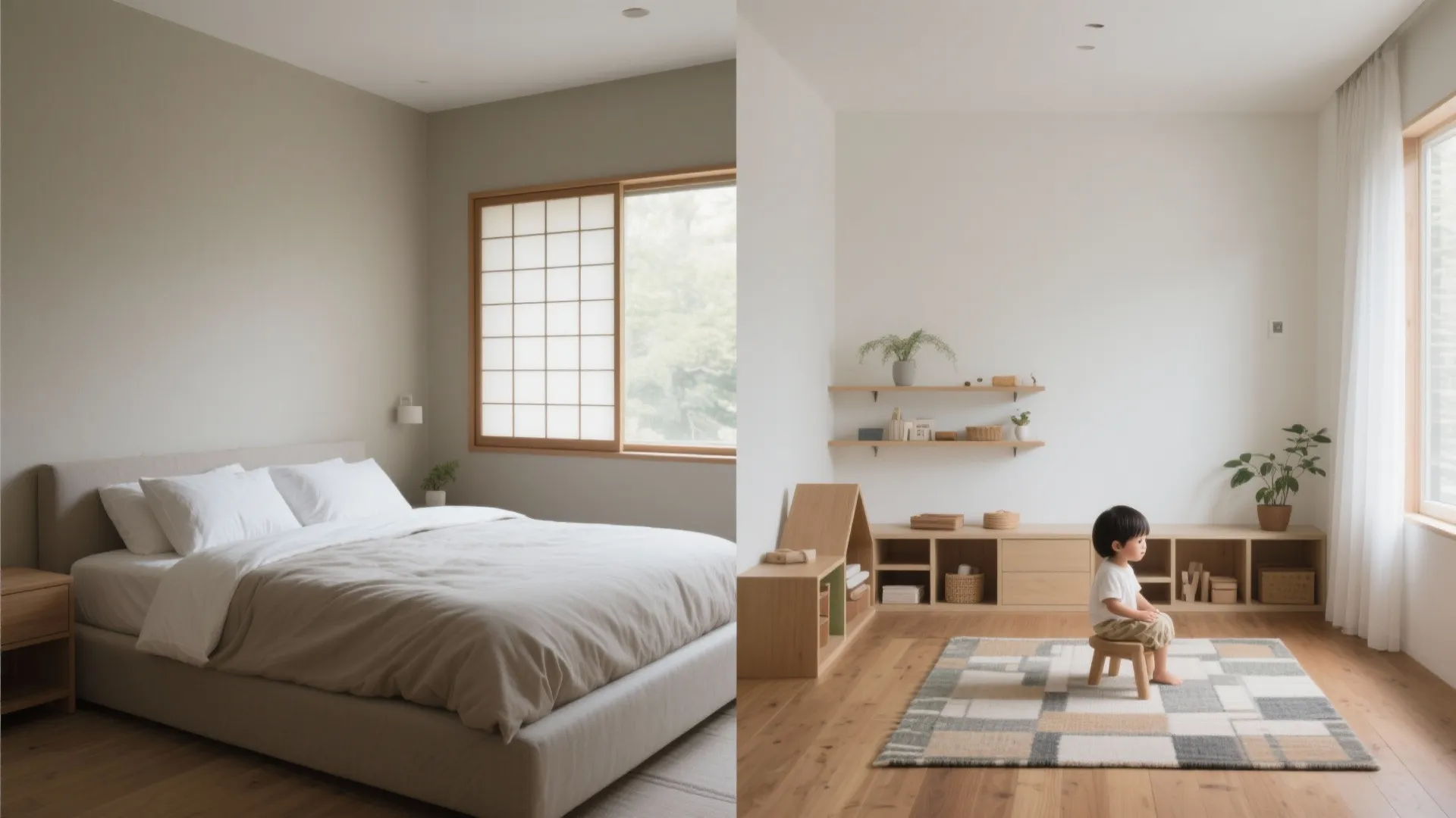 Tips 3: 主寝室は“静”、子ども部屋は“柔”—音と光の調整（日本都市）