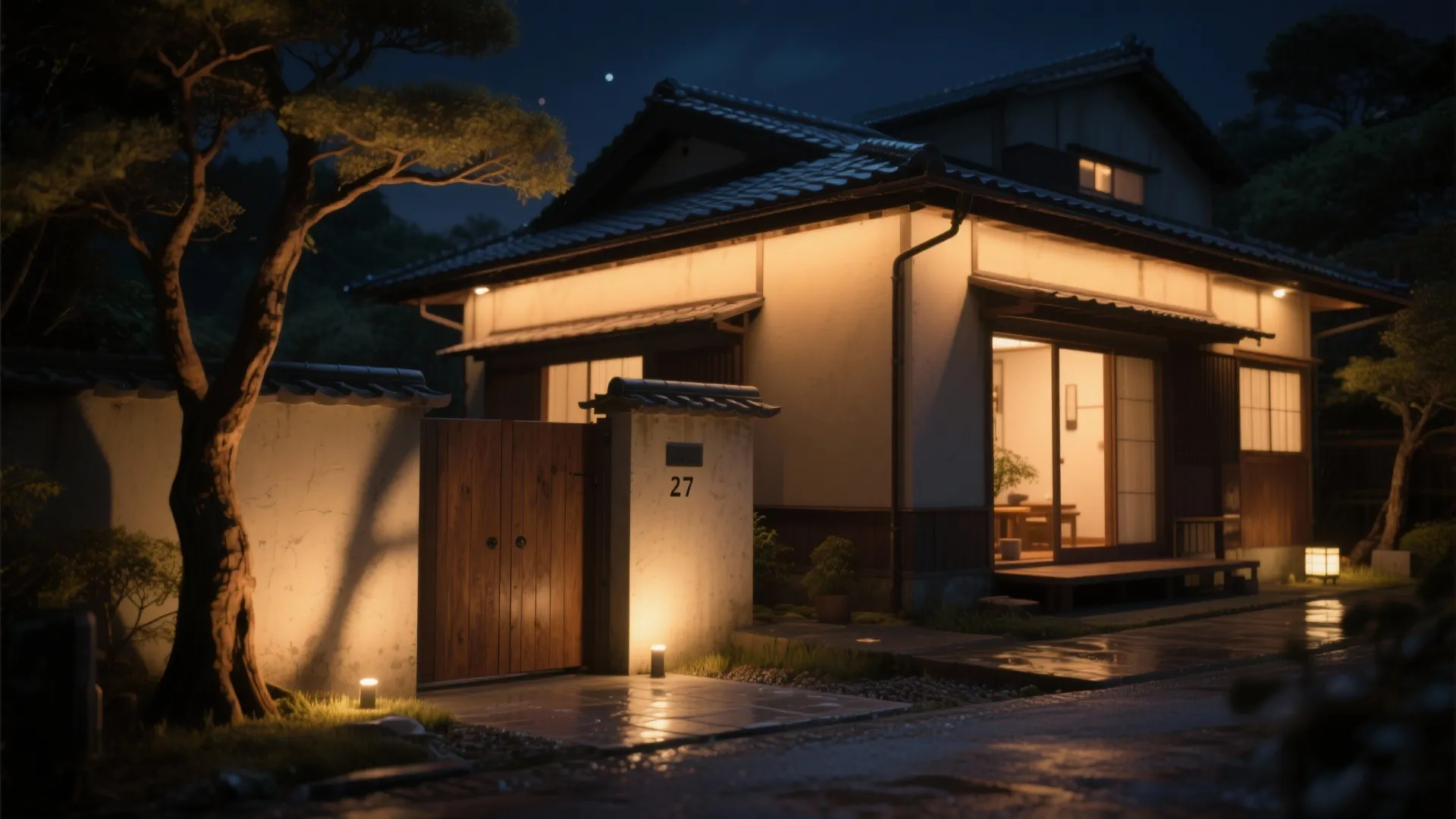 Tips 5: 夜景を制する外部照明のレイヤー（日式風格の光）