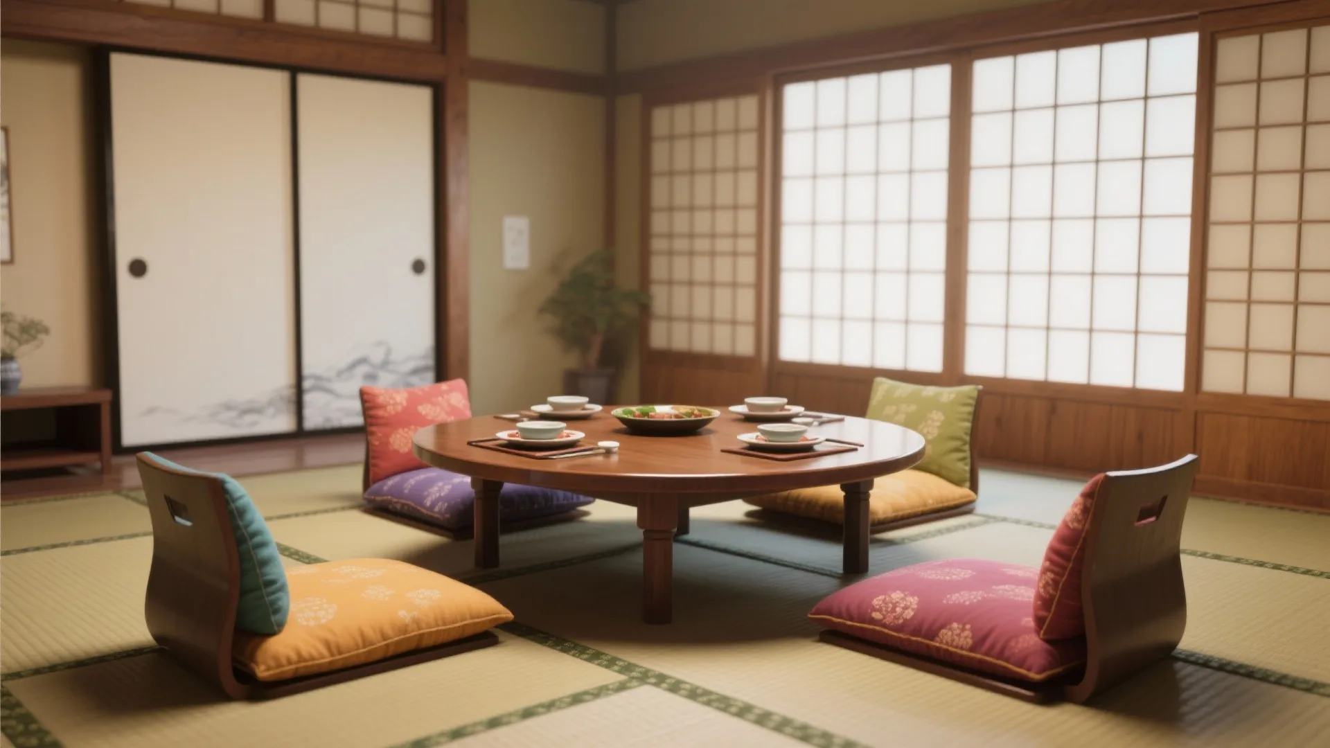 1. Low Japanese Chabudai Table