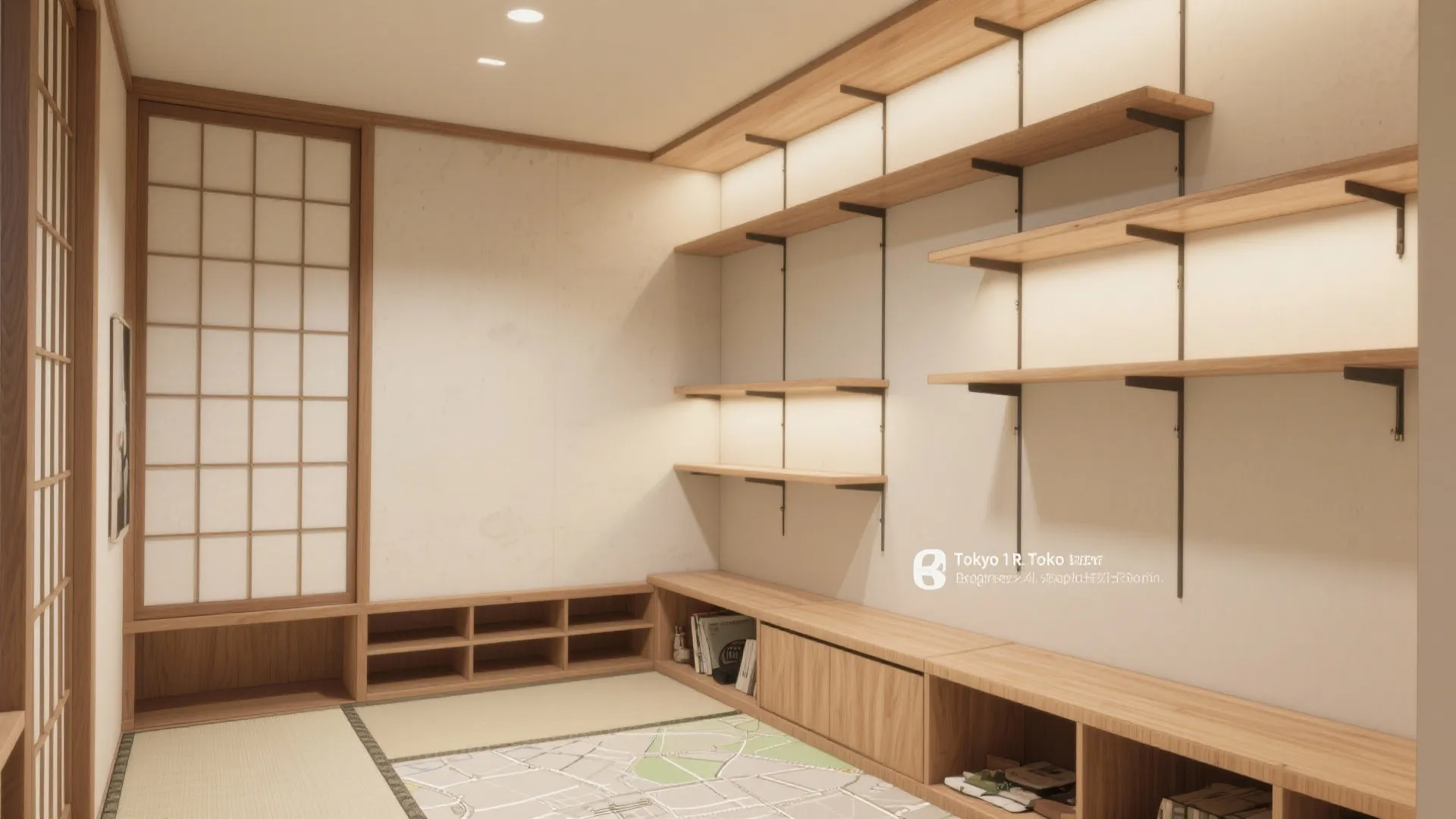 Tips 2: 収納技巧で「浮かせる」—重量物は壁面、軽量は床へ