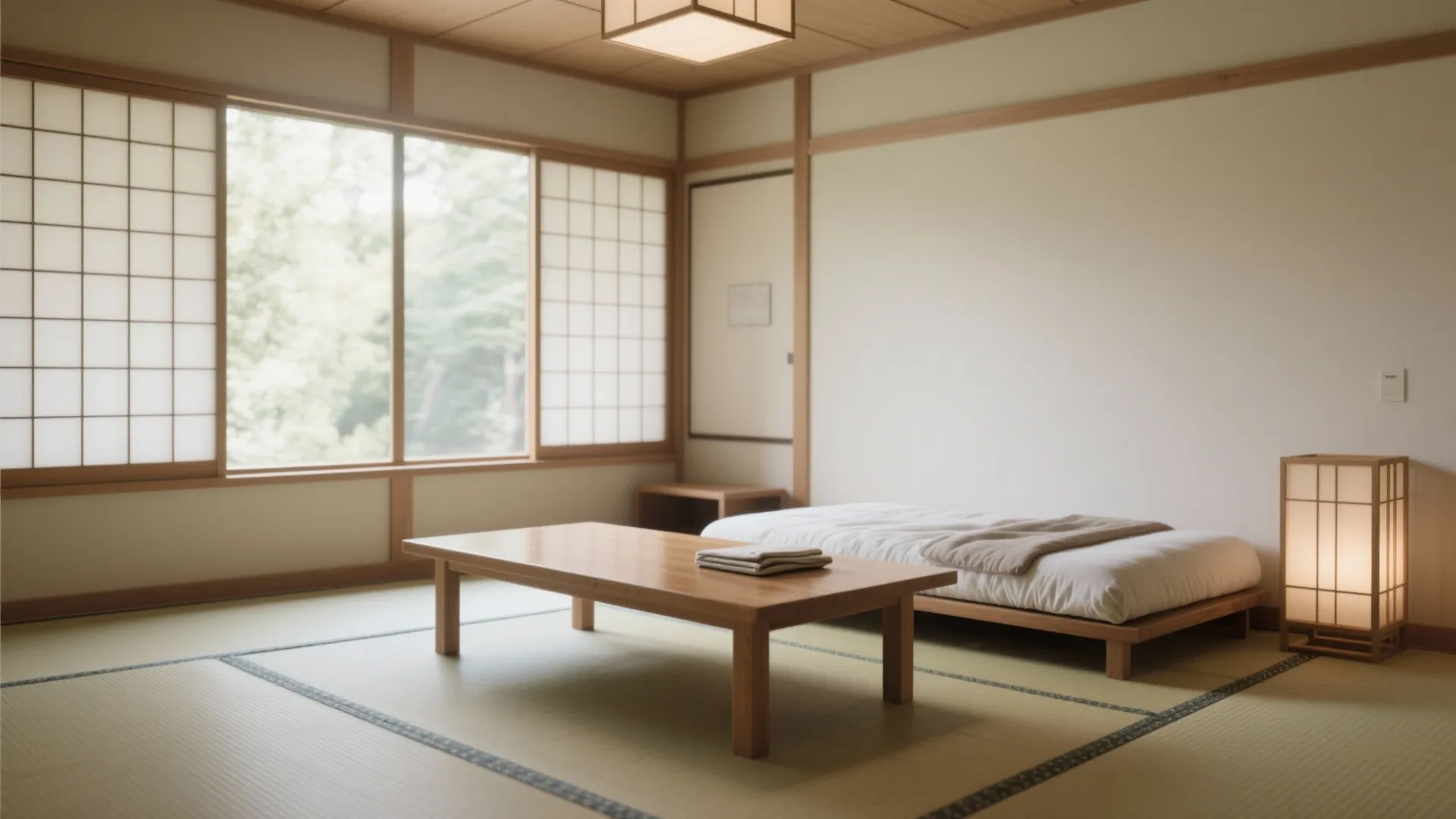 10. Japanese Futon in Zen-Inspired Living Room