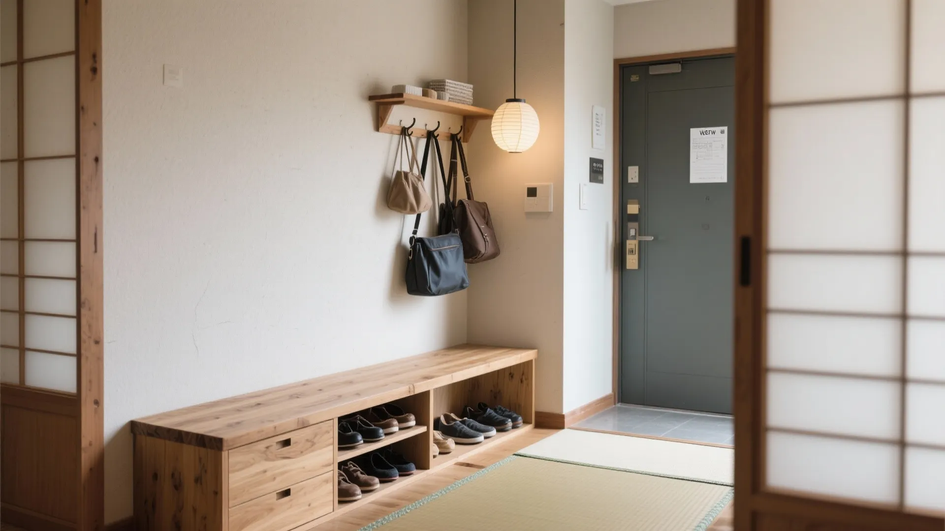 Tips 9: 玄関は“滞在する場所”に（收纳技巧）