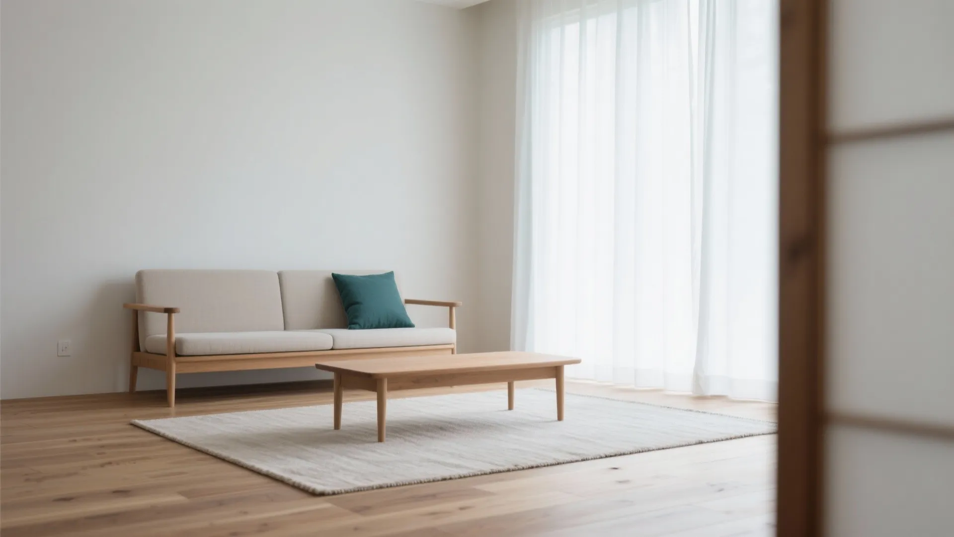 色と素材は“床と壁をつなぐグラデーション”｜日式風格を壊さない配色