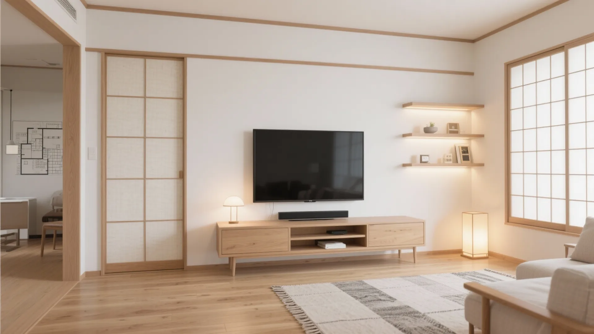 1. 東京小戸型でも効く“主役壁”の設計で日式風格を通す