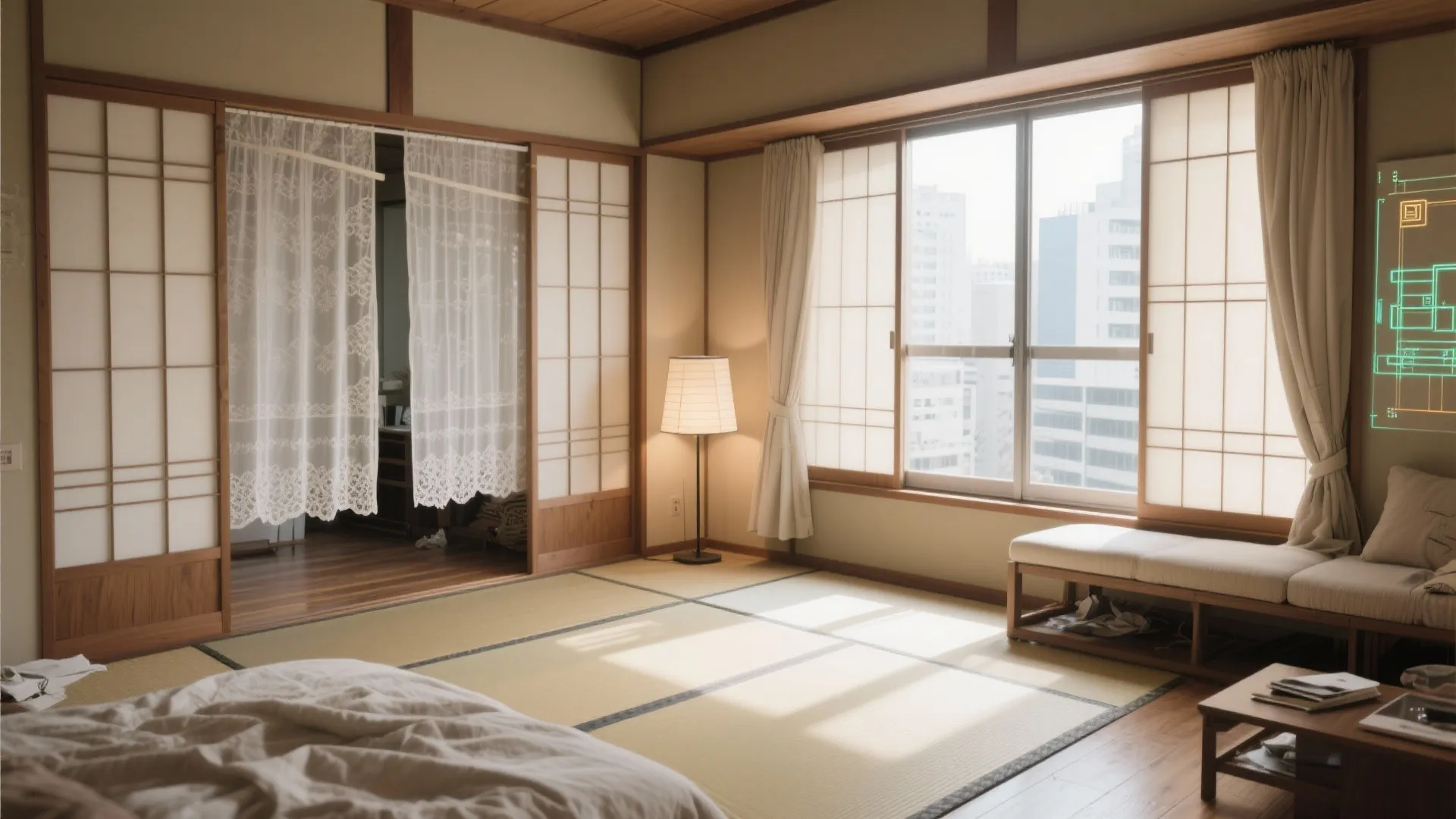 Tips 4: 日式风格の素材と光で広がりを演出（日式风格）