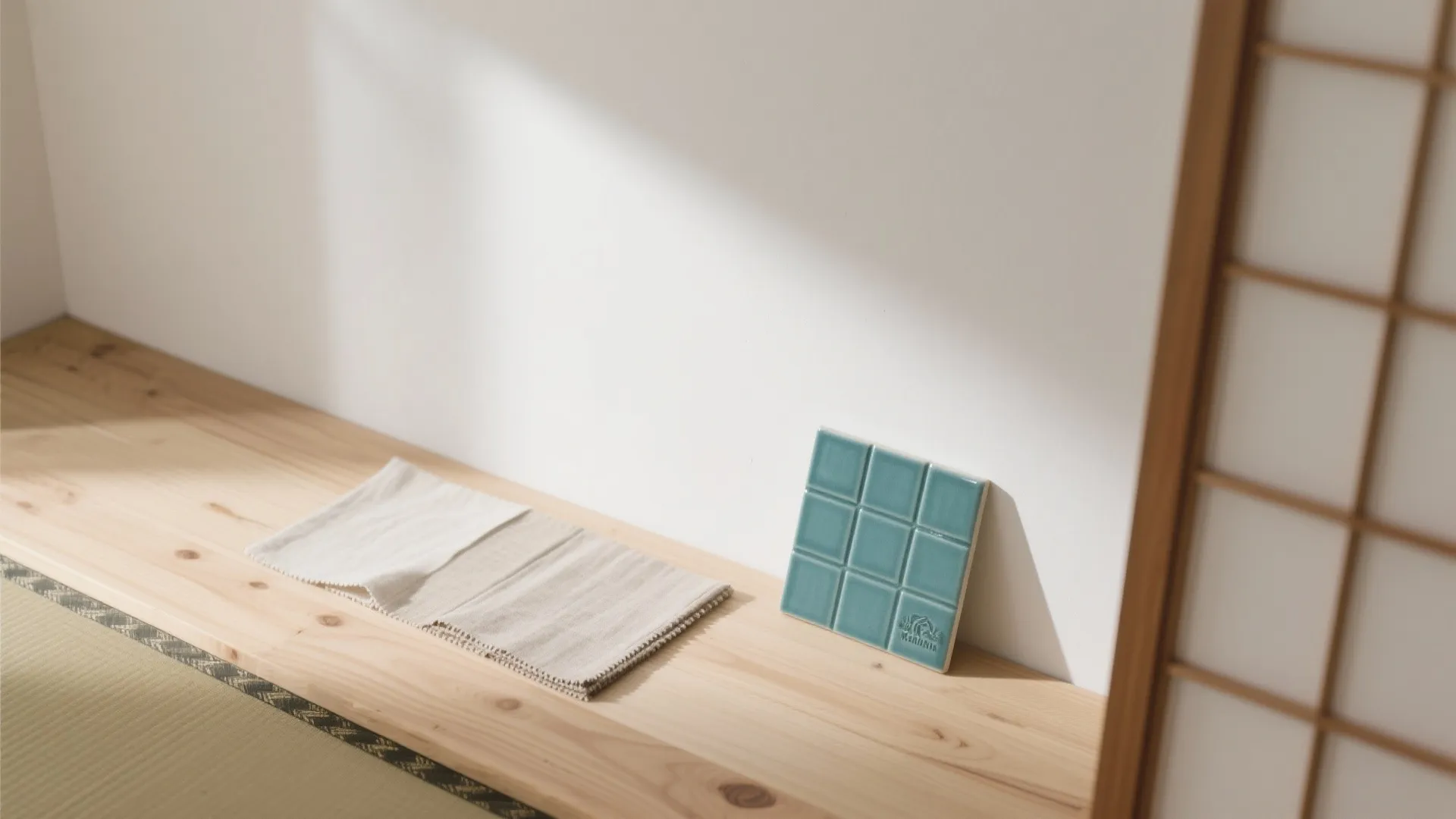 日式風格の素材ミックス：白＋木＋1色で温度を整える