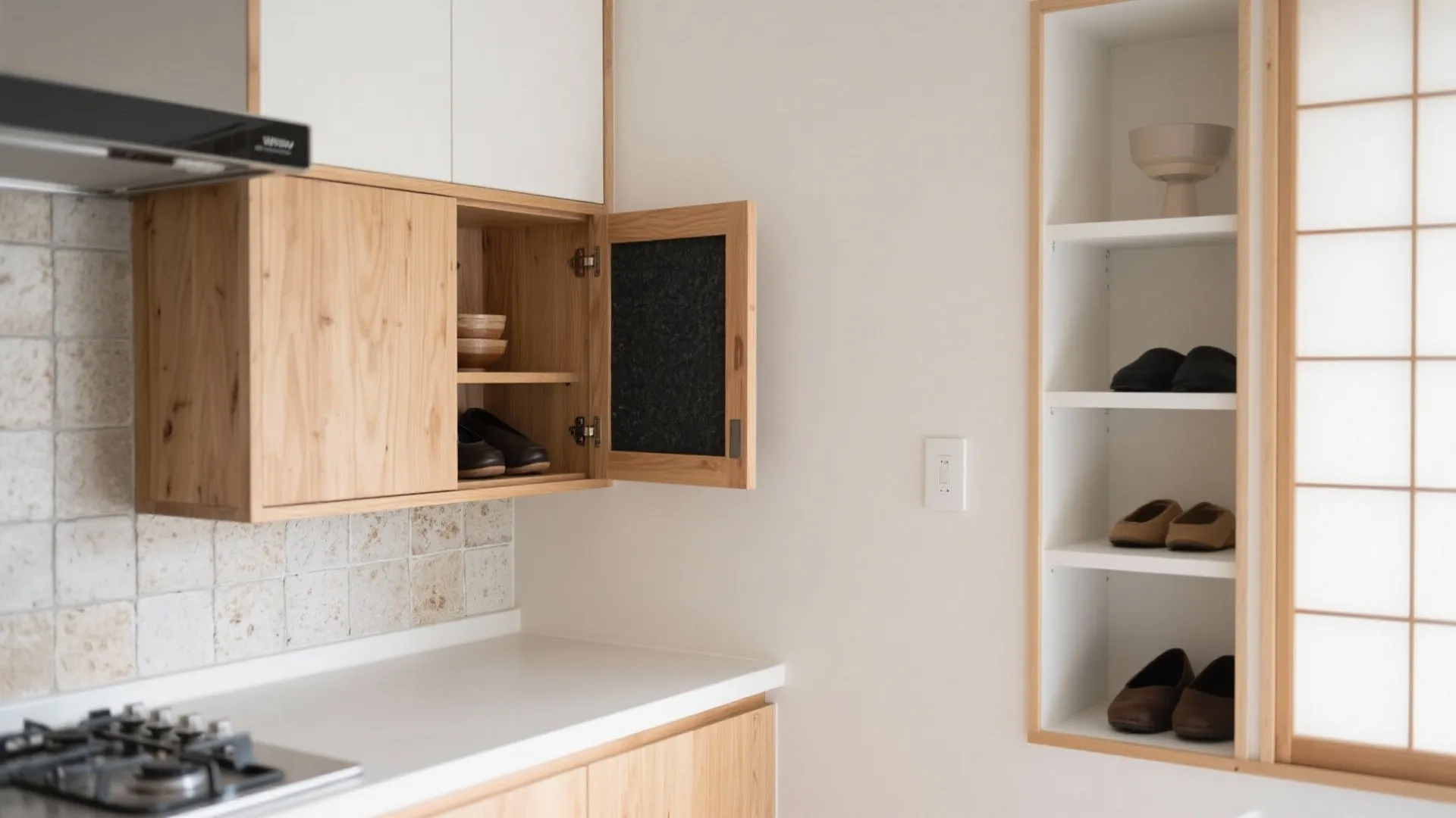 Tips 2: 日式風格の素材で「吸着と分解」を仕込む収納技巧