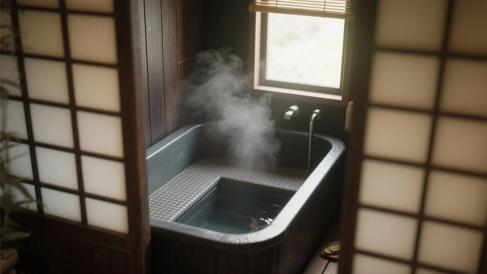 4. Japanese-style ofuro: compact and deep