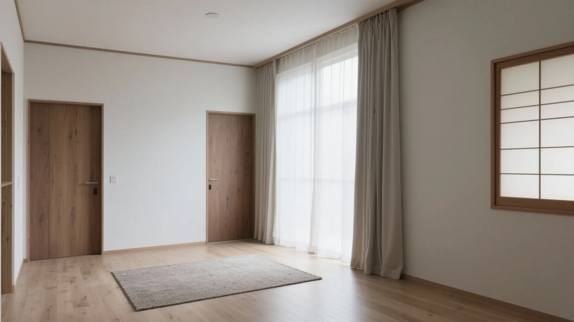 Tips 5: 色と素材—日式風格で広く見せる（東京小戸型）