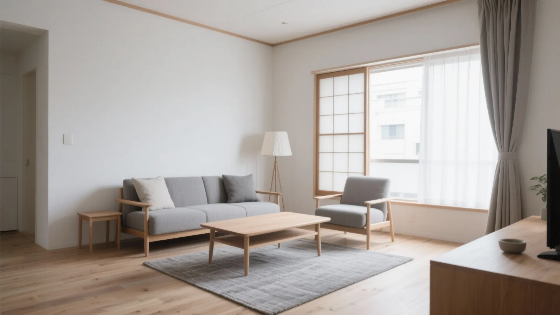 Tips 3: 日式風格の色は“グレー寄せ”。白＋木＋グレーで秩序を作る（日式風格・京都の感覚）