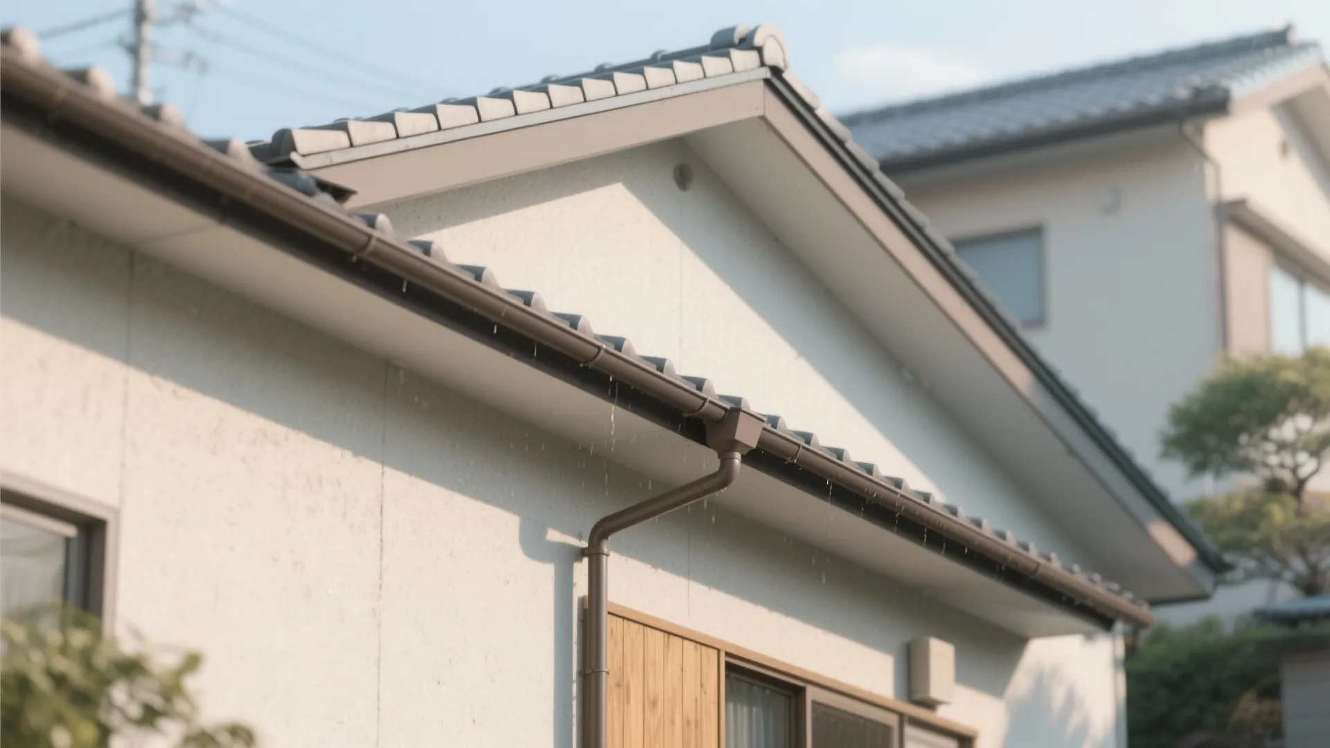 Tips 5: 屋根の勾配と雨仕舞いをデザインに統合｜日式風格の静けさを保つ