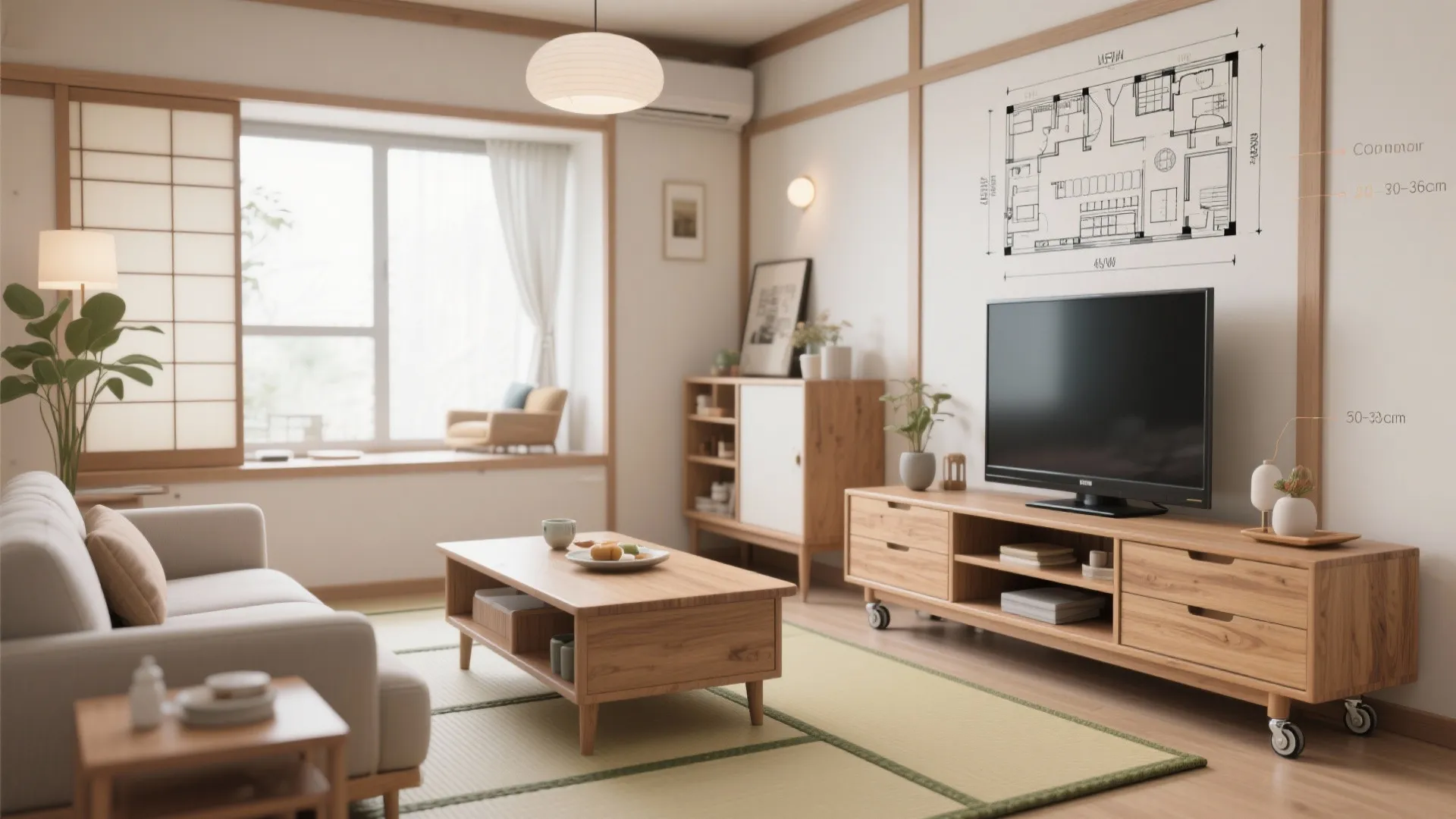 Tips 3: 家具寸法は日本サイズに合わせる（東京小户型は“浅く・軽く”）