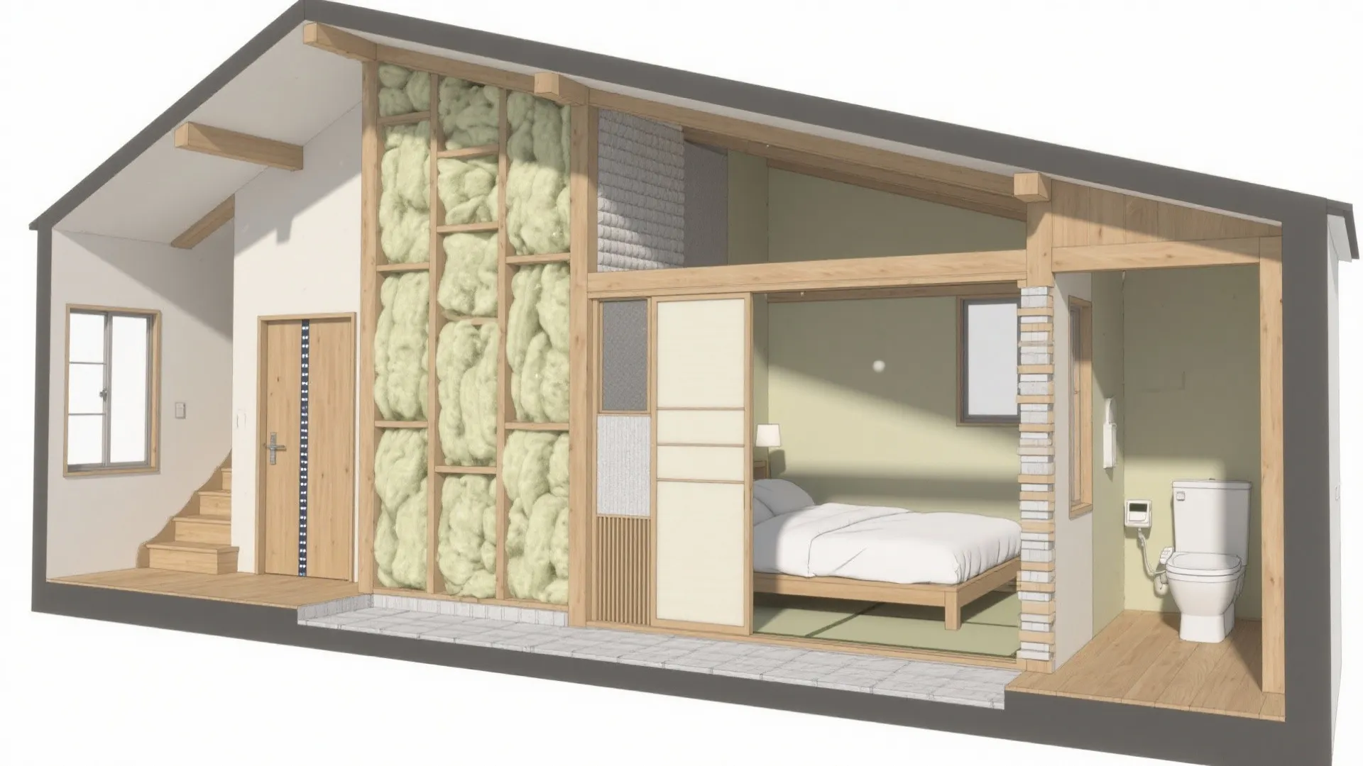 音は“点”で止めず“層”で消す：床・壁・建具の3レイヤー（動線計画と収納技巧）