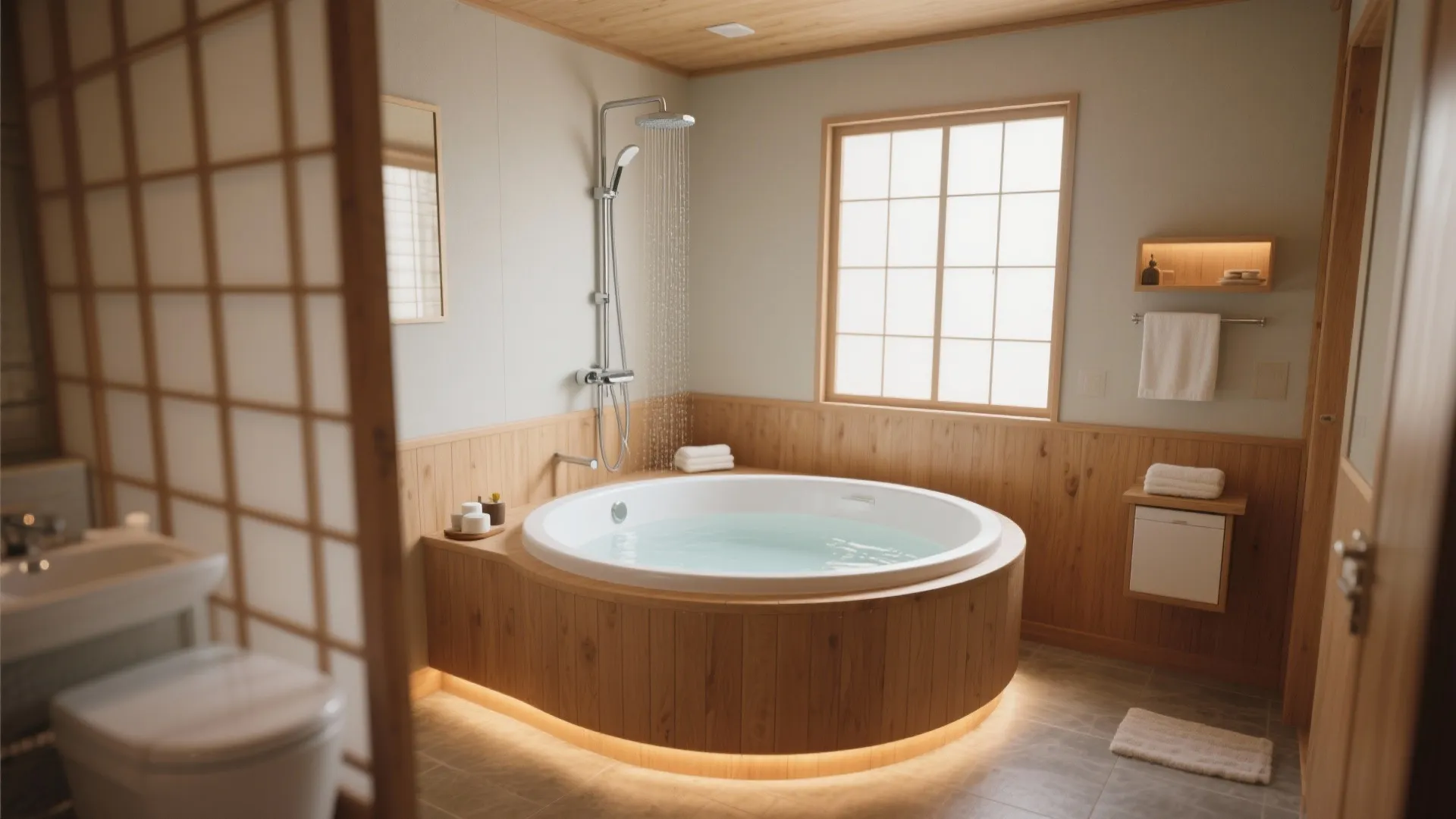 3. Japanese-Soaking Style Tub