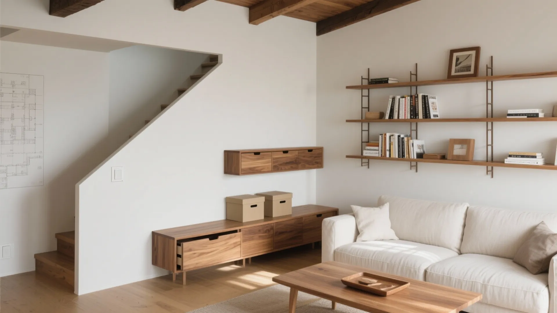 収納は“見せる30％・隠す70％”で日式風格を保つ