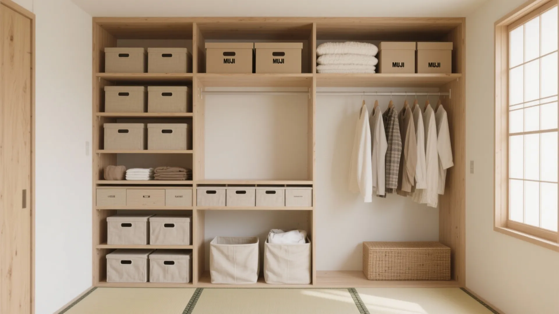 Tips 2: 収納技巧で“高さ”を使い切る（収納技巧・日式風格）