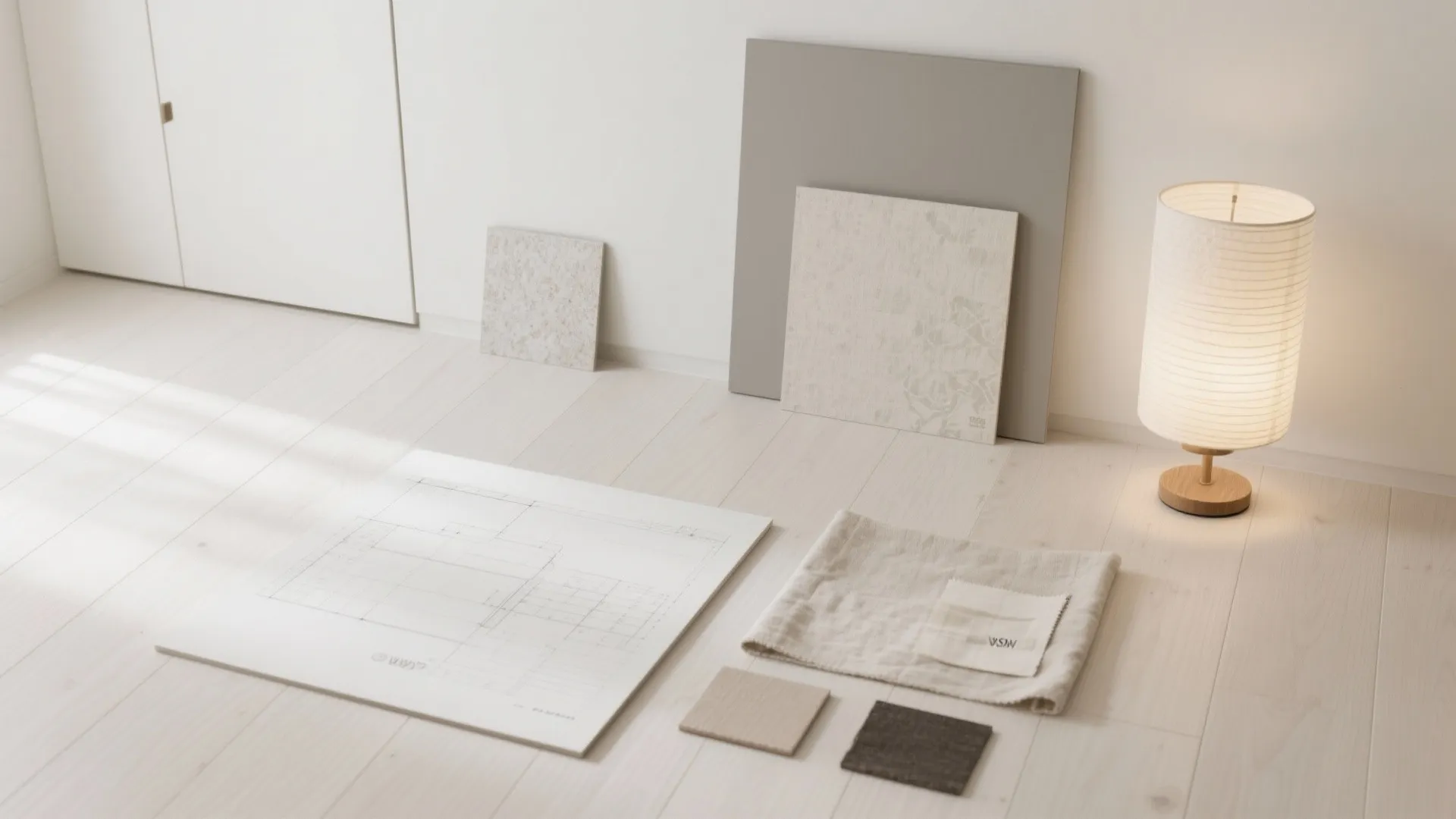 色と素材で“気配”を整える：日式風格のパレットは三色まで