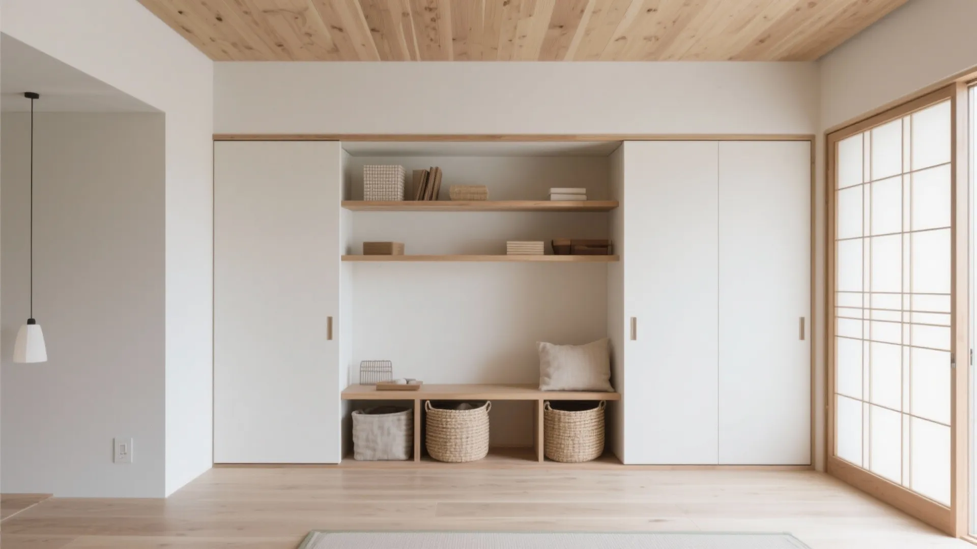 Tips 2: 日式風格の「縦収納」｜壁厚を使って床面積を守る収納技巧