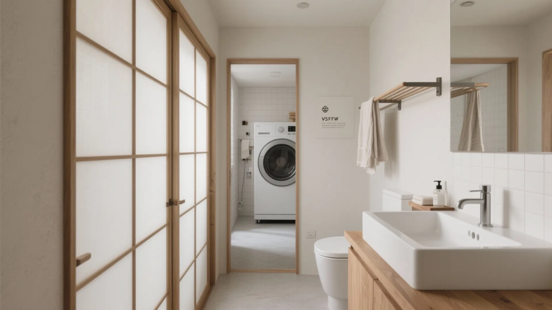 水回りは“回遊”で混雑を解消：動線規劃が朝のストレスを下げる