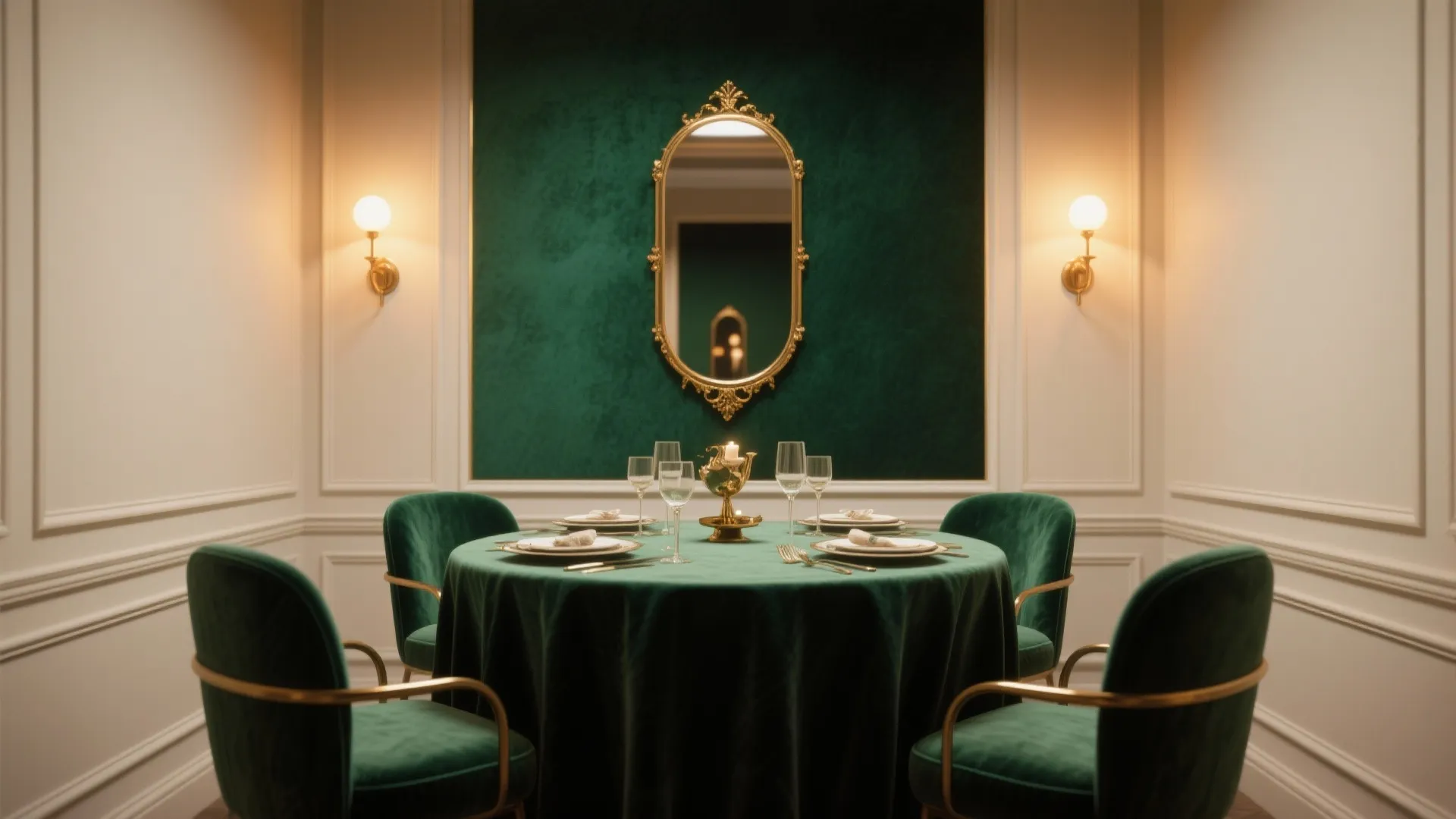 2. Moody Jewel Tone Accent Wall