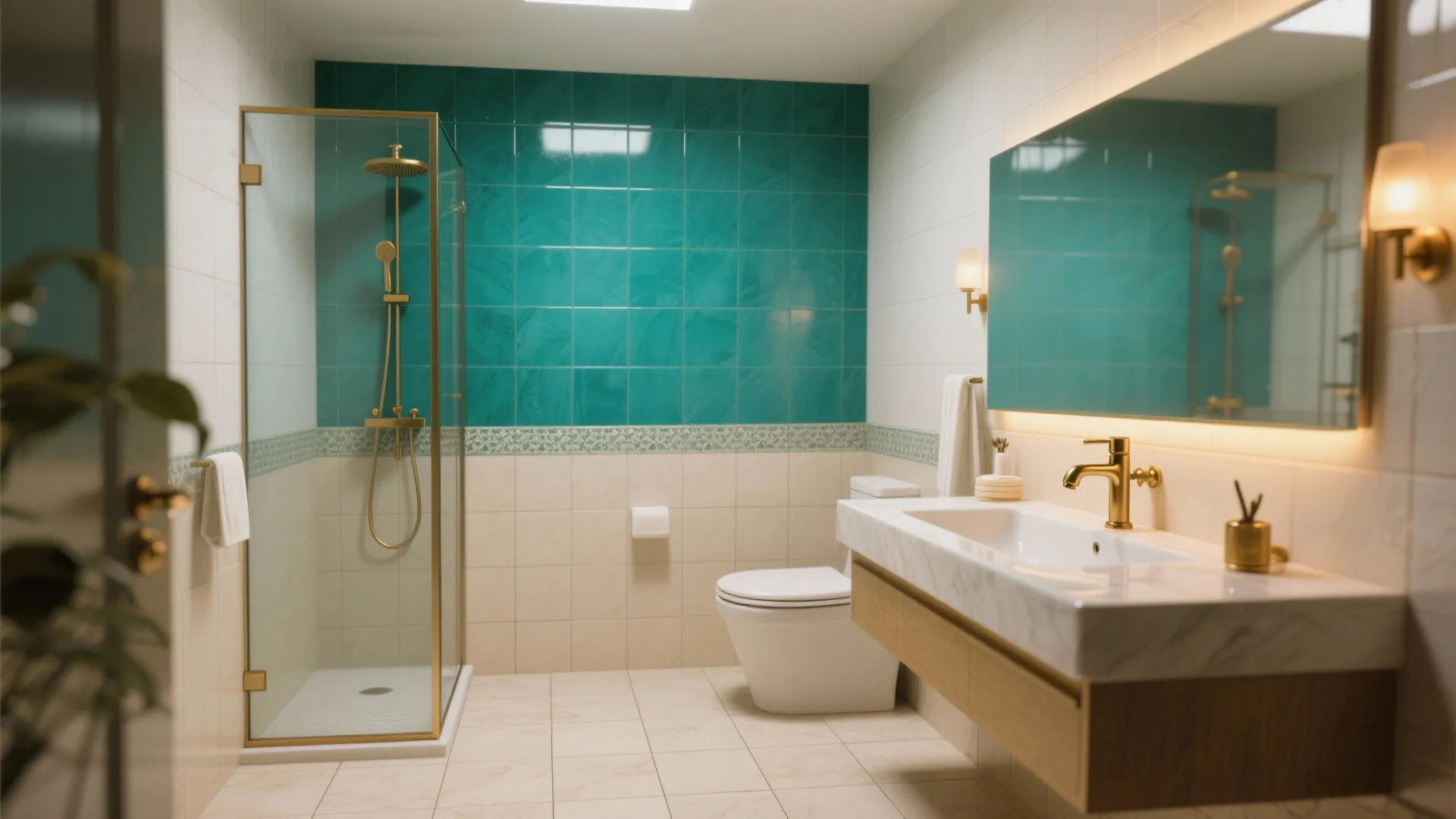 Jewel-Toned Accent Walls in Porcelain