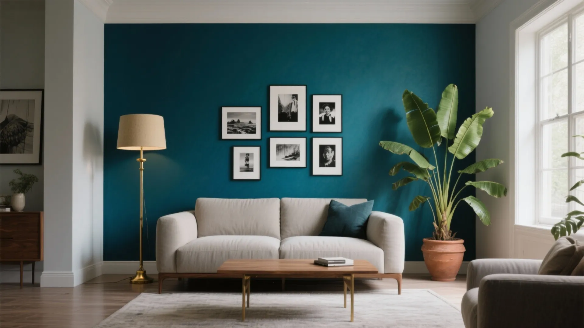 Jewel-Tone Accent Wall: Teal, Indigo, or Emerald