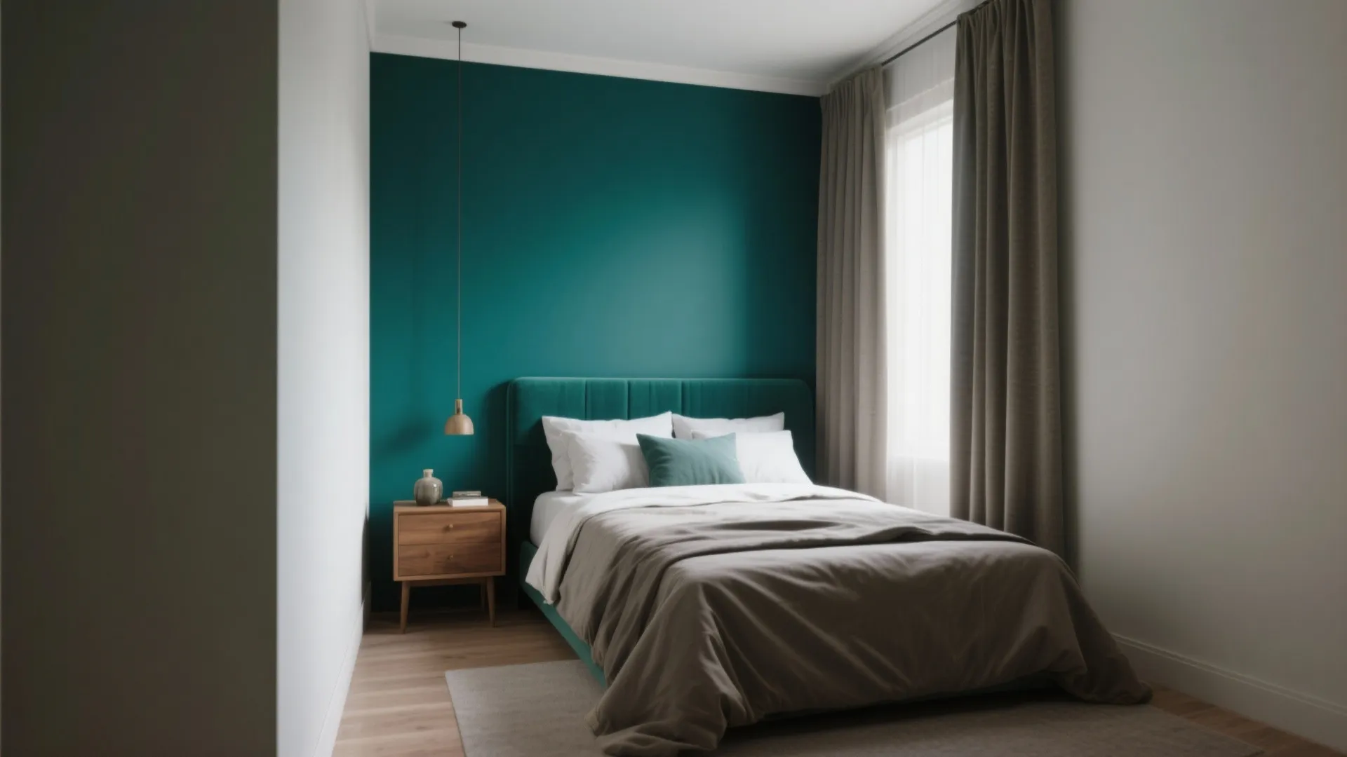 2. Moody Jewel Tones on an Accent Wall