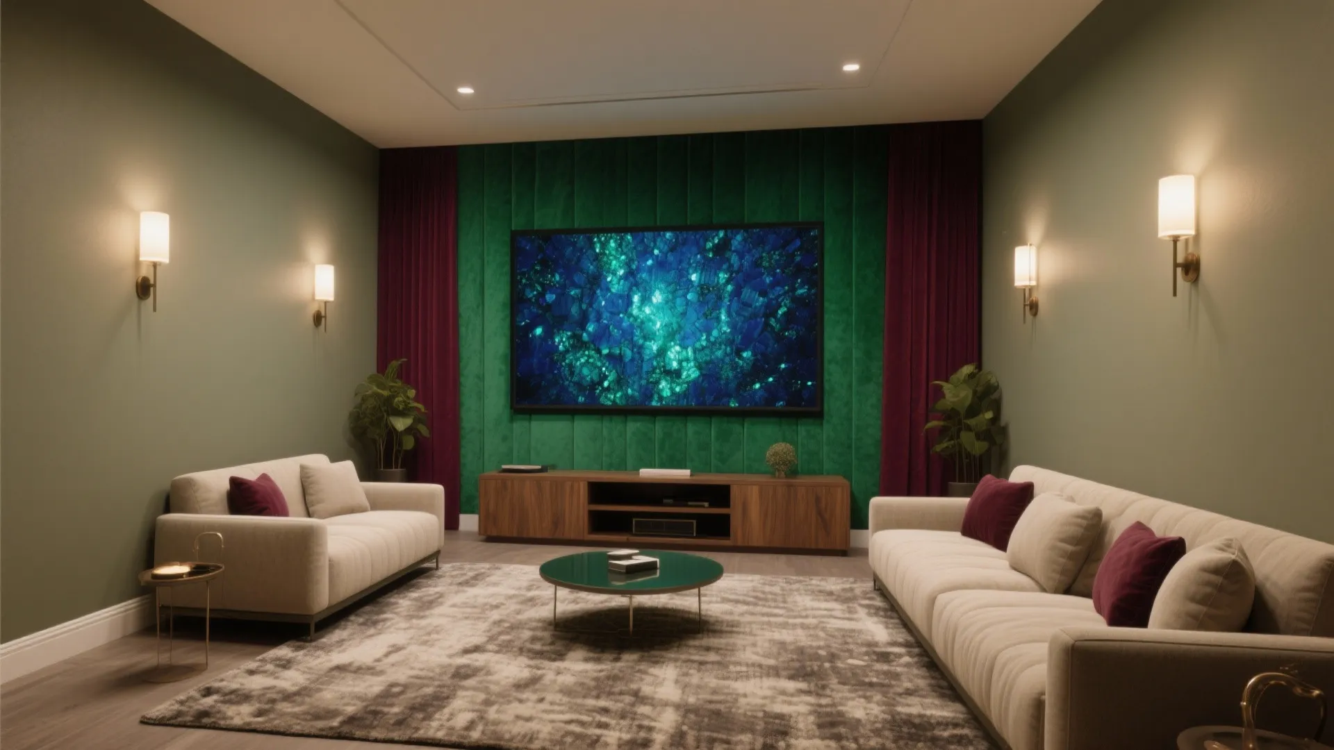 2. Rich Jewel Accent Wall