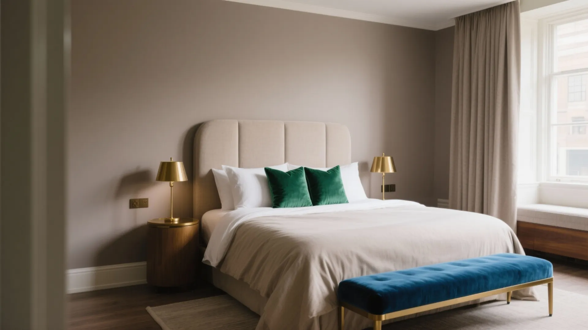 Jewel Tone Accents + Quiet Neutrals