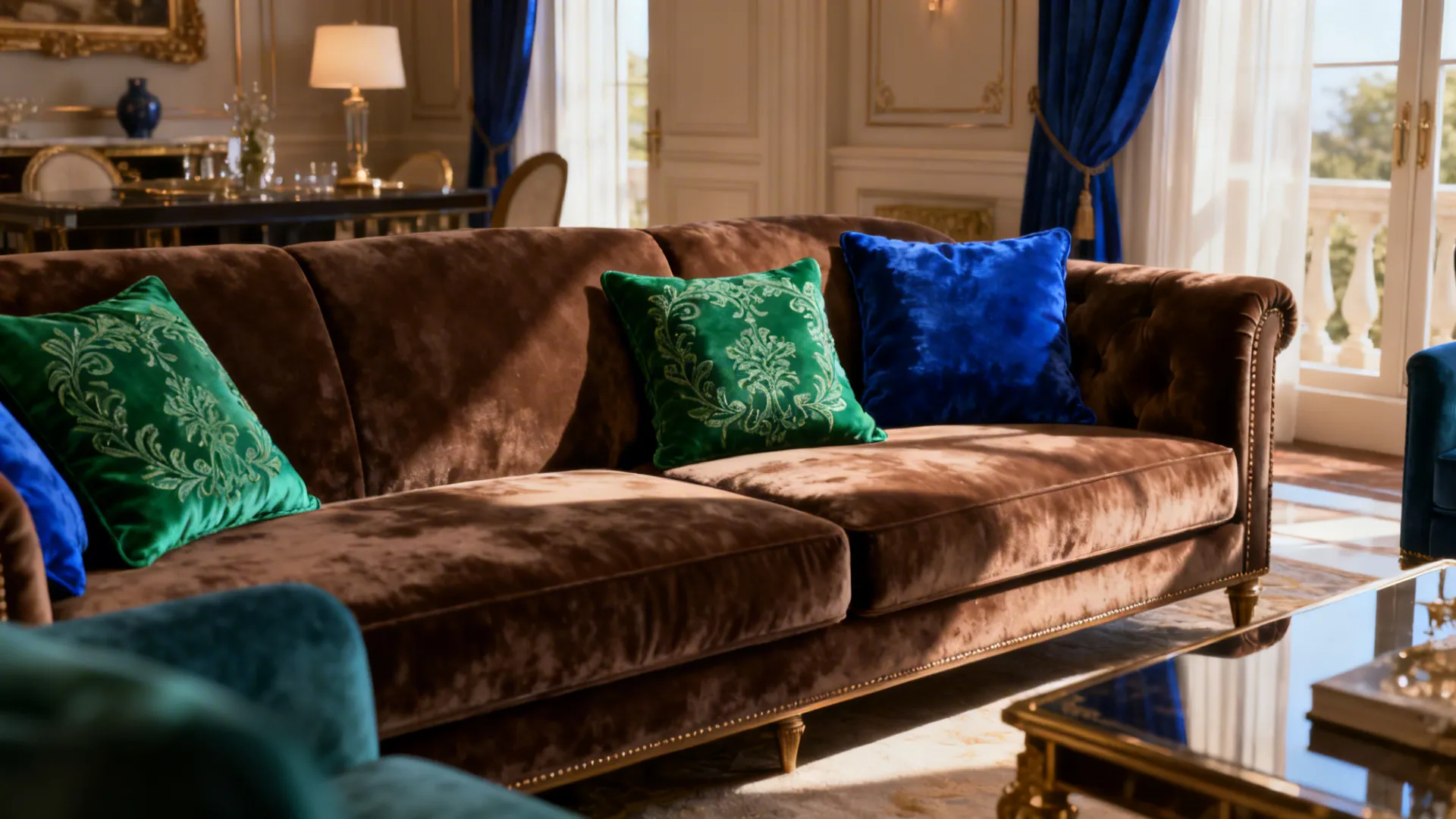 2. Jewel-tone accents for richness
