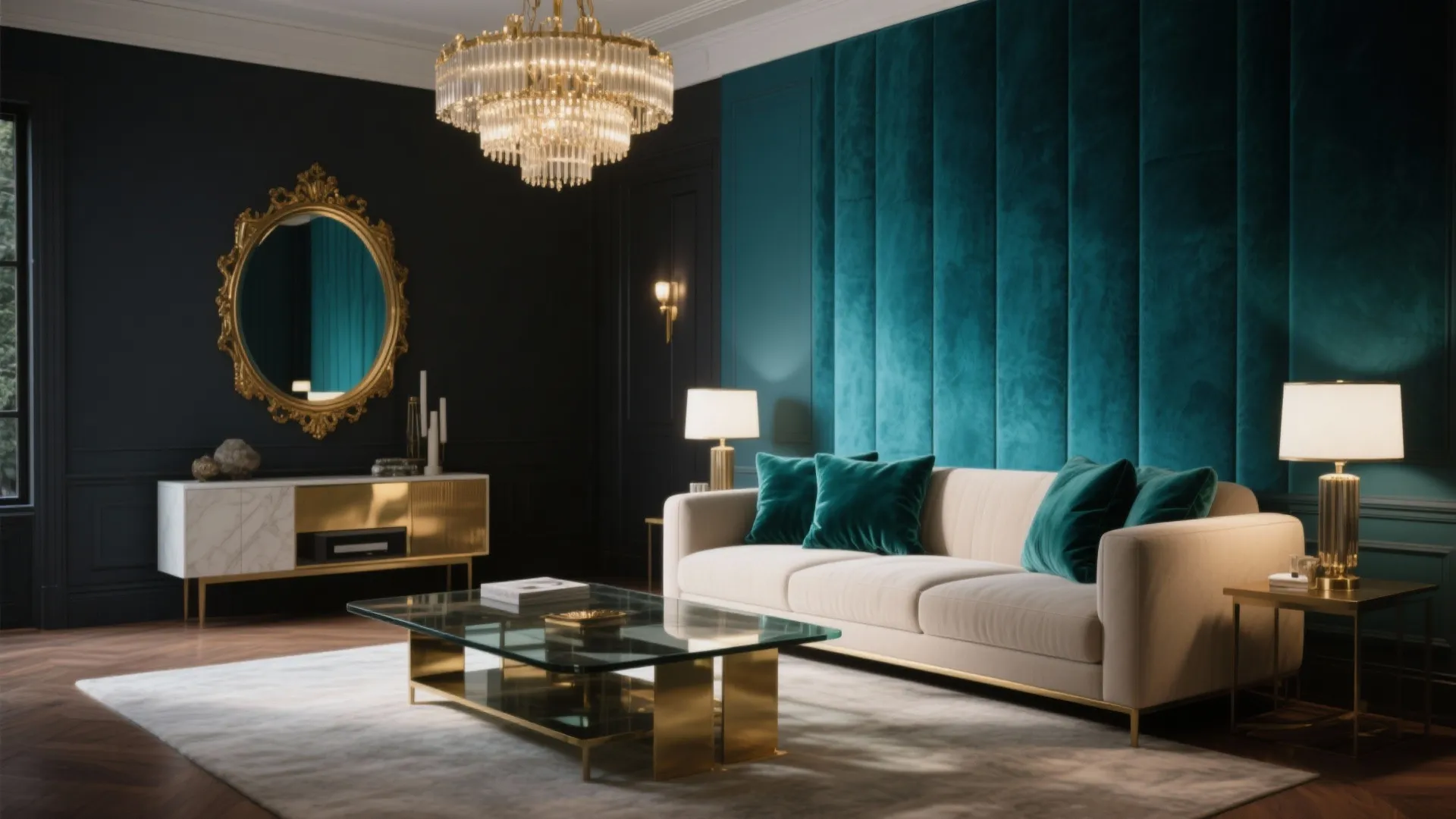 [Section: Inspiration 4] Jewel Tones + Brass: A Modern Luxe Statement