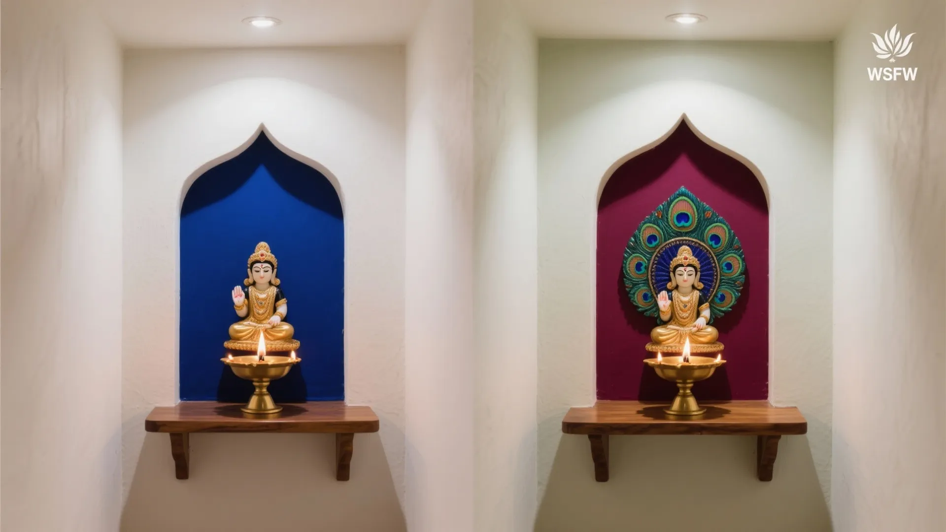 Deep Jewel Accent: Peacock Blue or Maroon