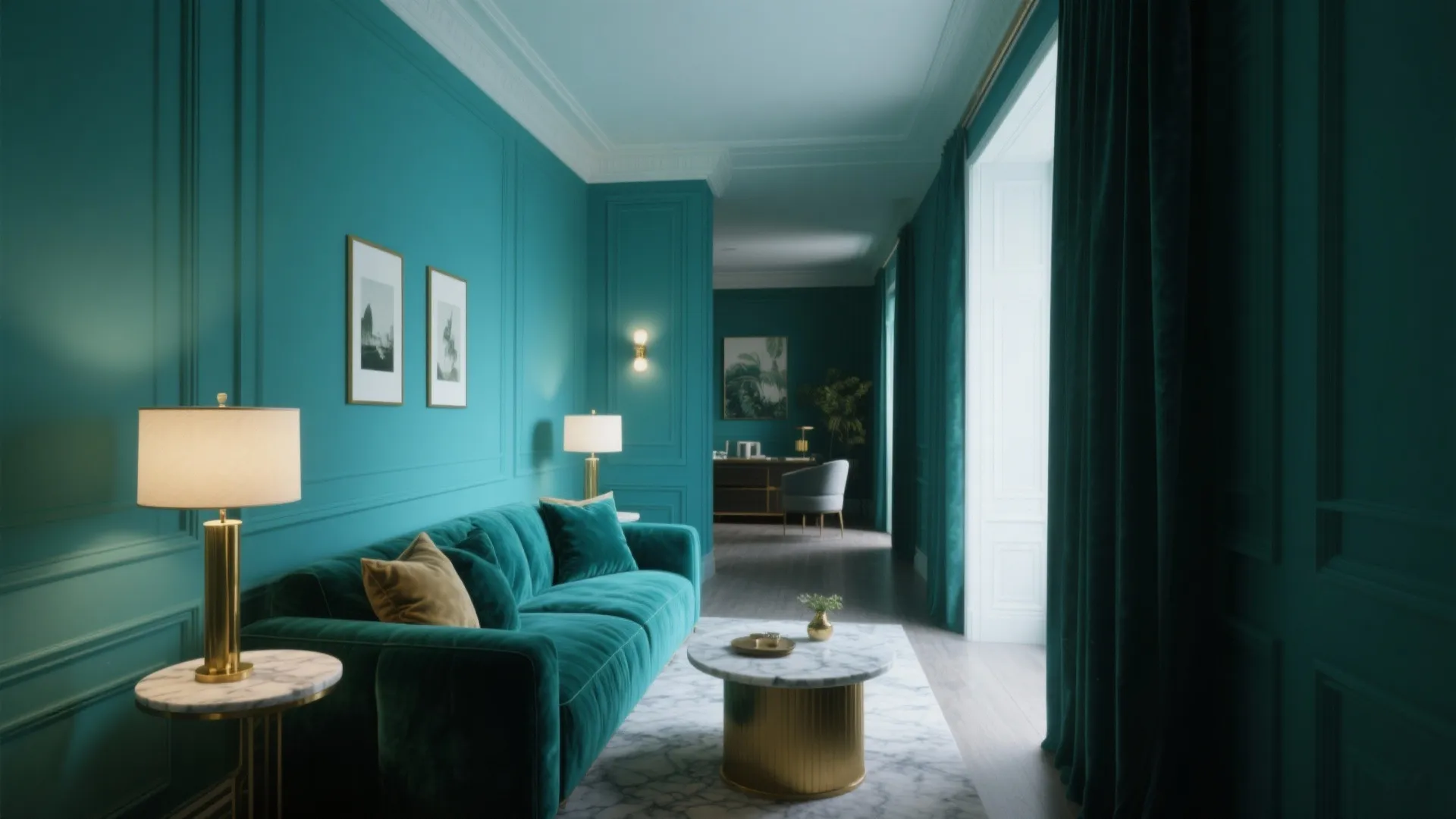 Jewel-Tone Color Drenching