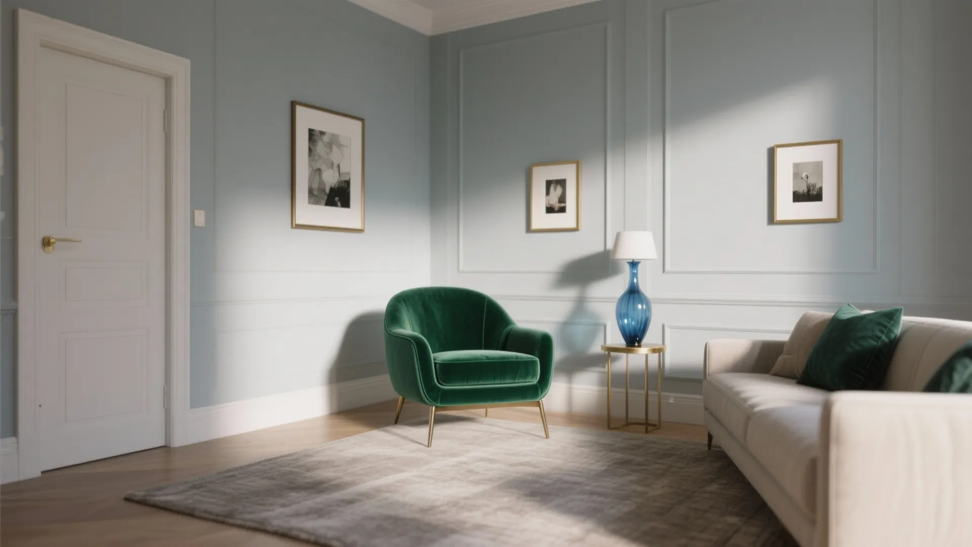 Jewel Tones Balanced by Soft Greys