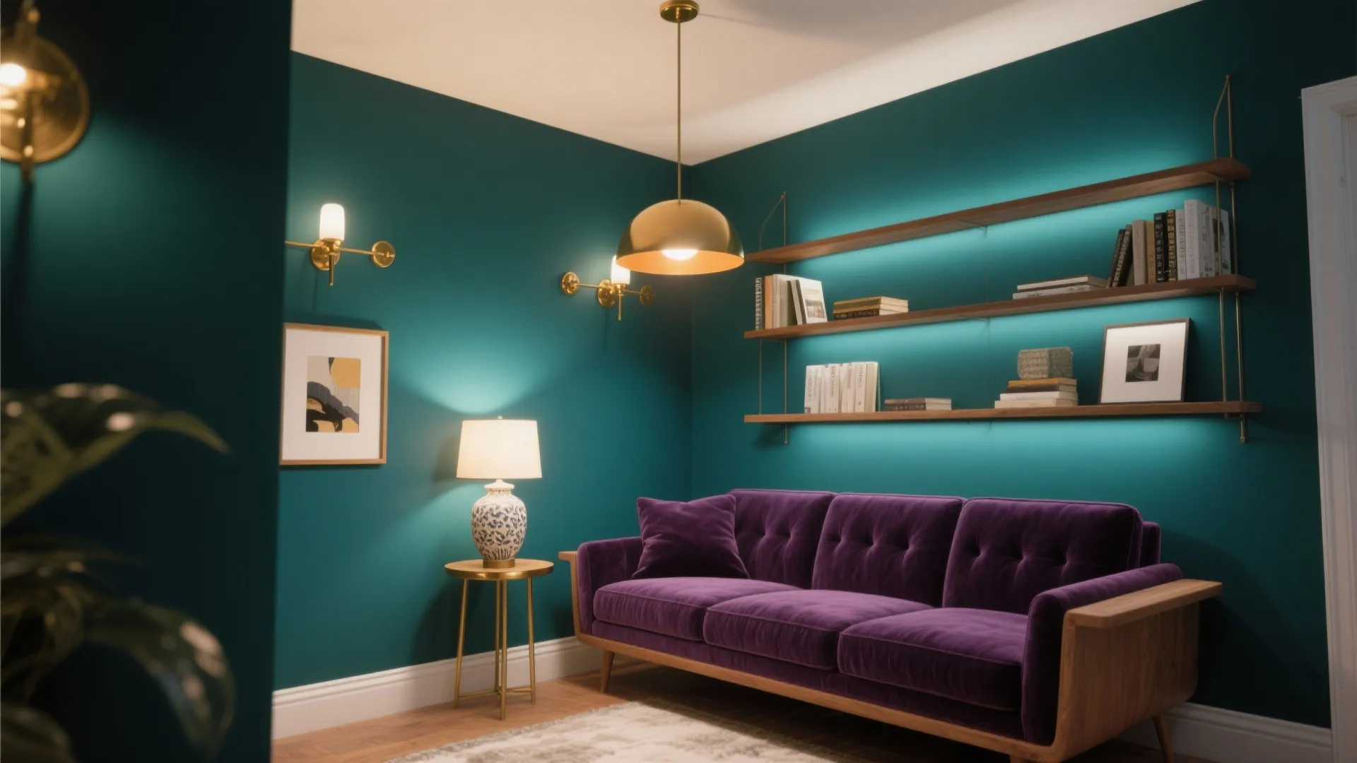 Jewel-Box Walls with Layered Lighting