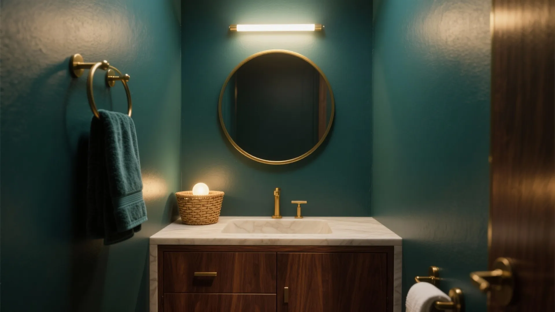 Moody Jewel Tones with Brass Highlights