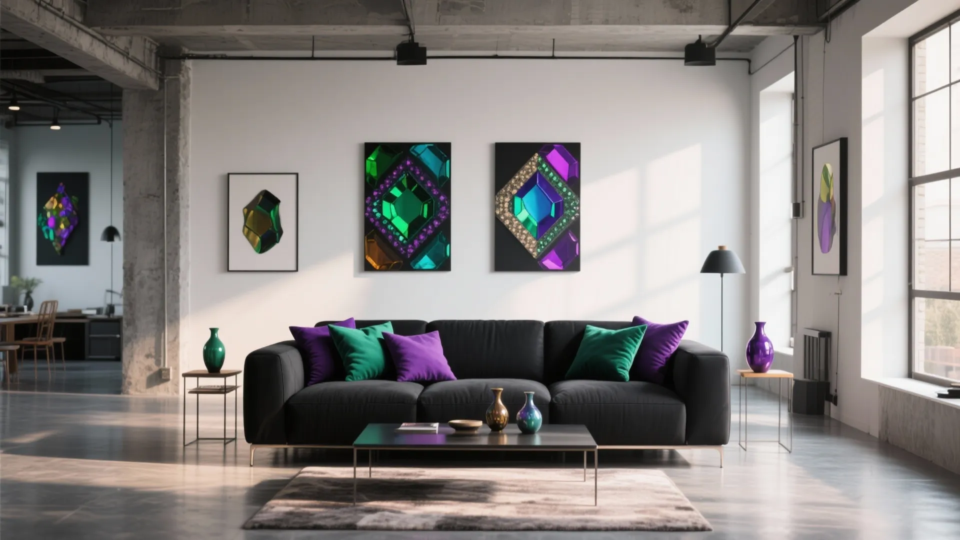 2. Pops of Jewel Tones