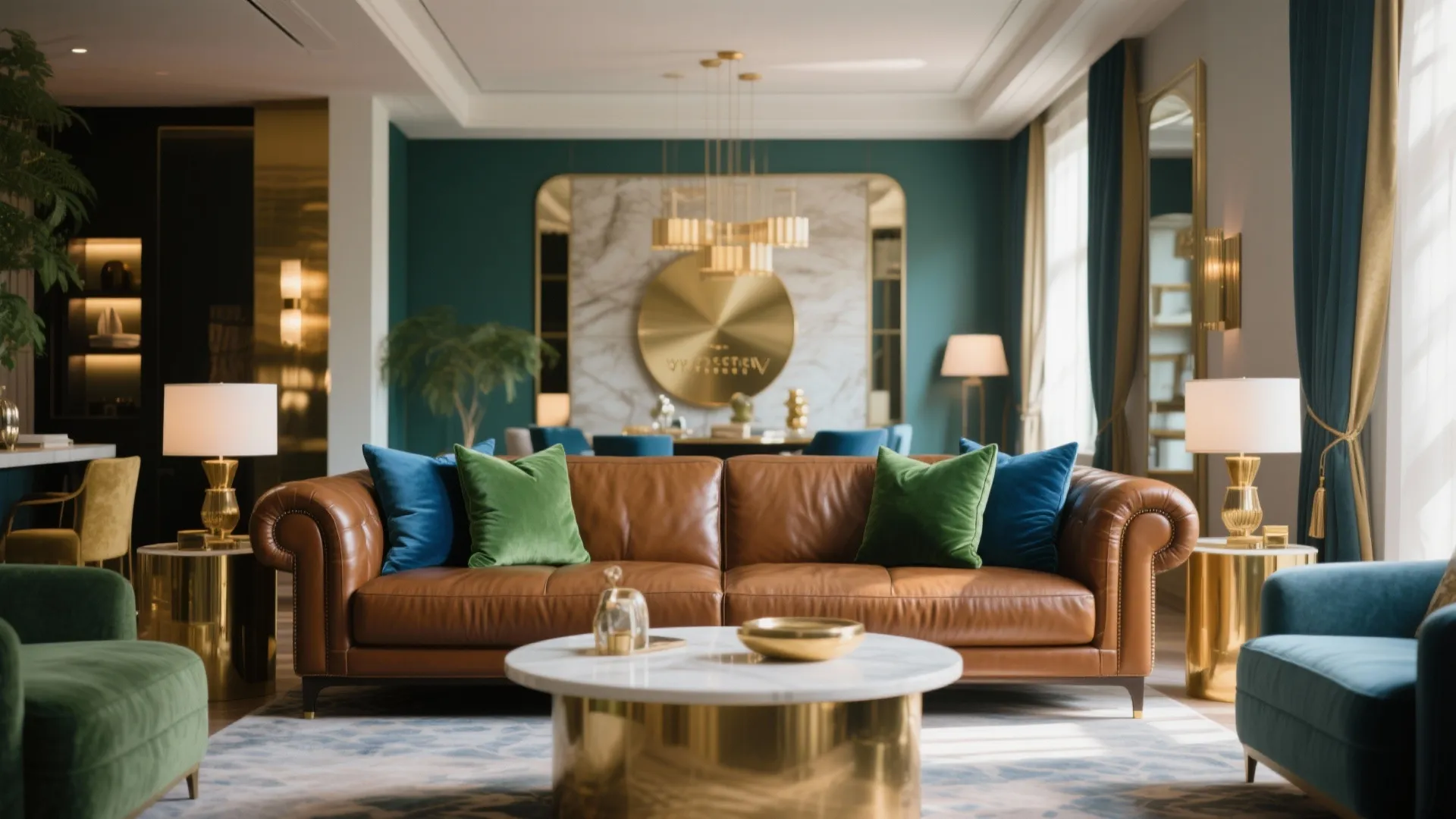 3. Pops of Jewel Tones