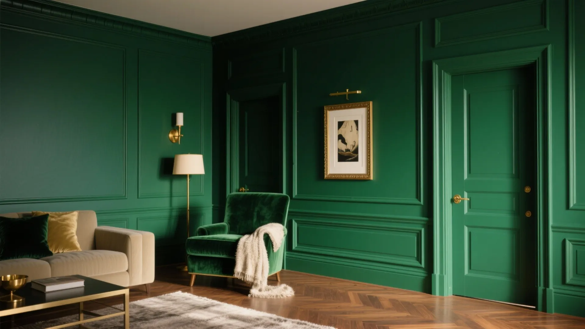 Color Drenching a Jewel Tone (Walls, Trim, and Doors)