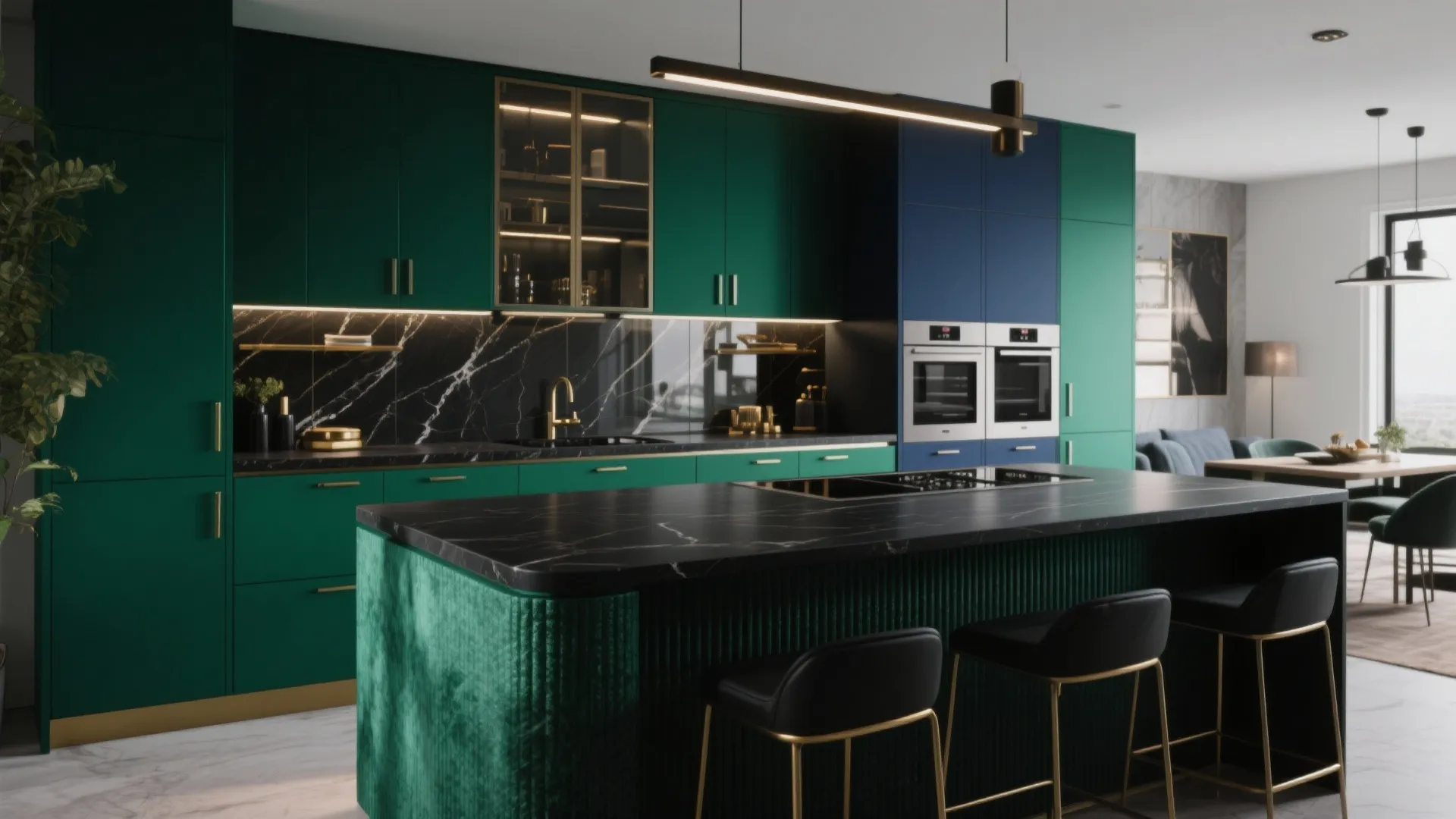 3. Moody Jewel Tones for a Dramatic Statement