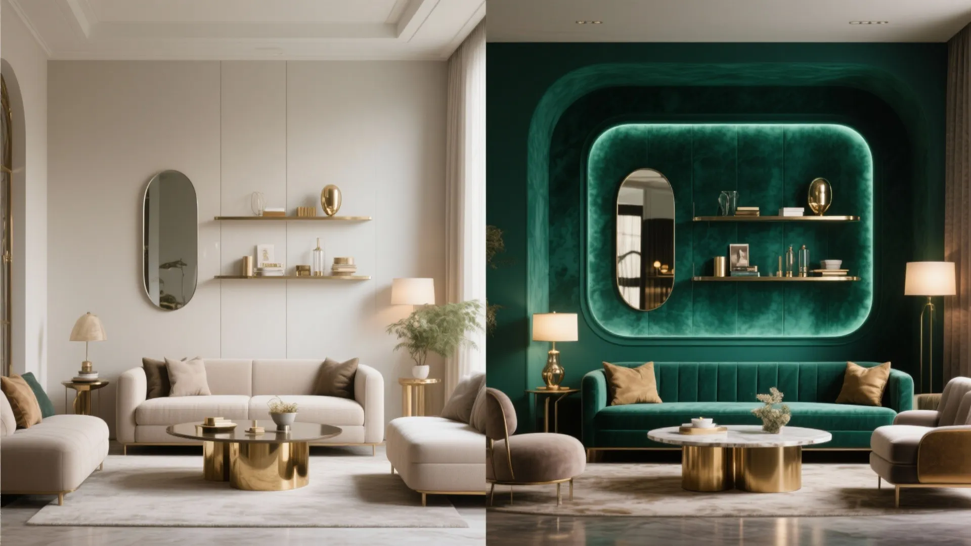 5. Moody Jewel Tones on Compact Feature Areas