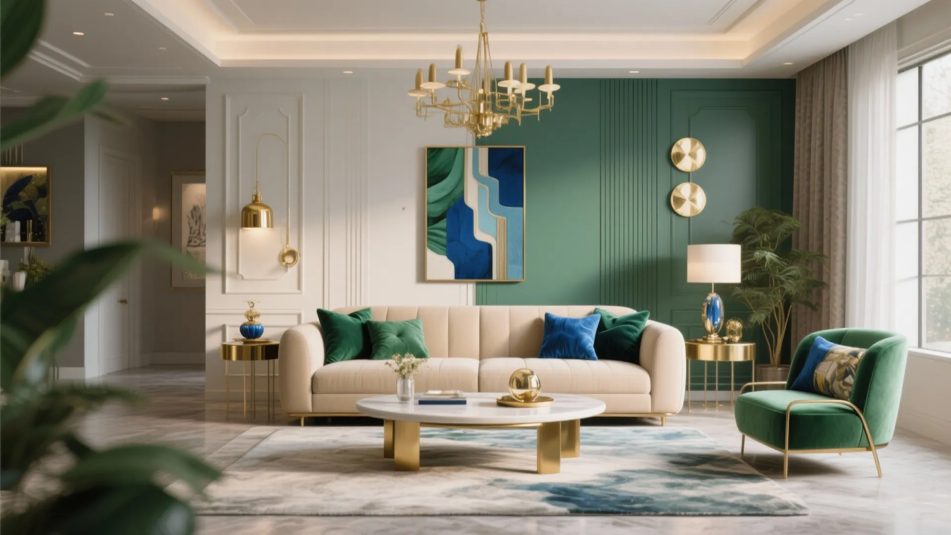 6. Pops of Jewel Tones