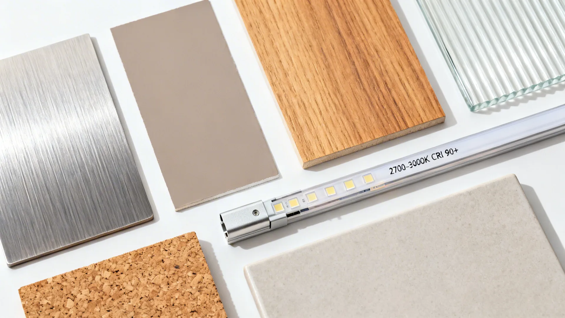 Calm Materials: Wood Accents, Matte Finishes, and Hidden Lighting