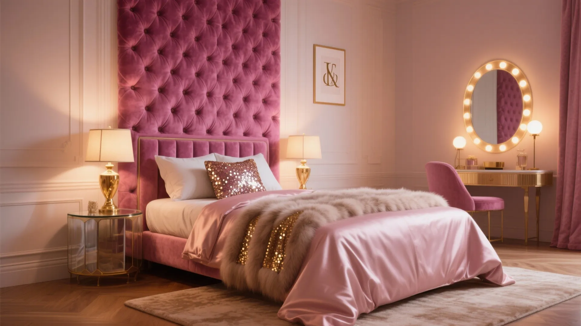Juicy Couture Bedroom Decor: 5 Chic Ideas: Glam, pink, and velvet—small room strategies that bring Juicy Couture vibes without a designer budget