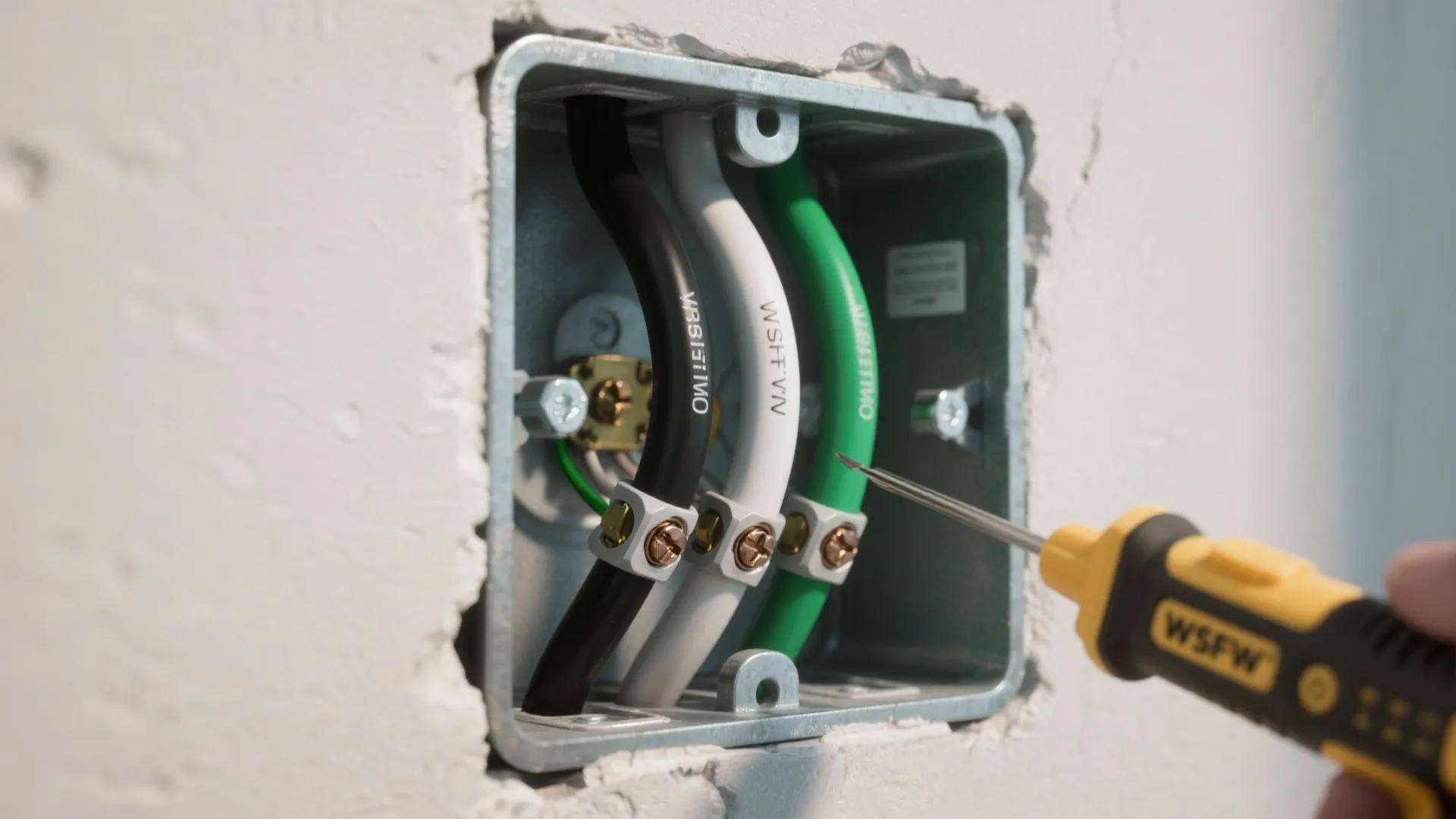 3. Prep the electrical: switch, junction box, and wiring