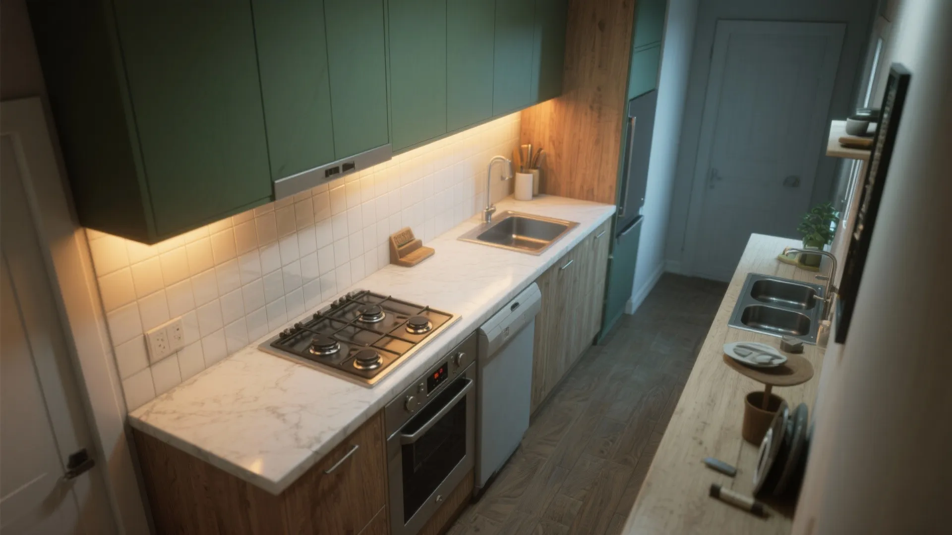 3. Under-Cabinet Juniper Strip for Kitchen Task Lighting