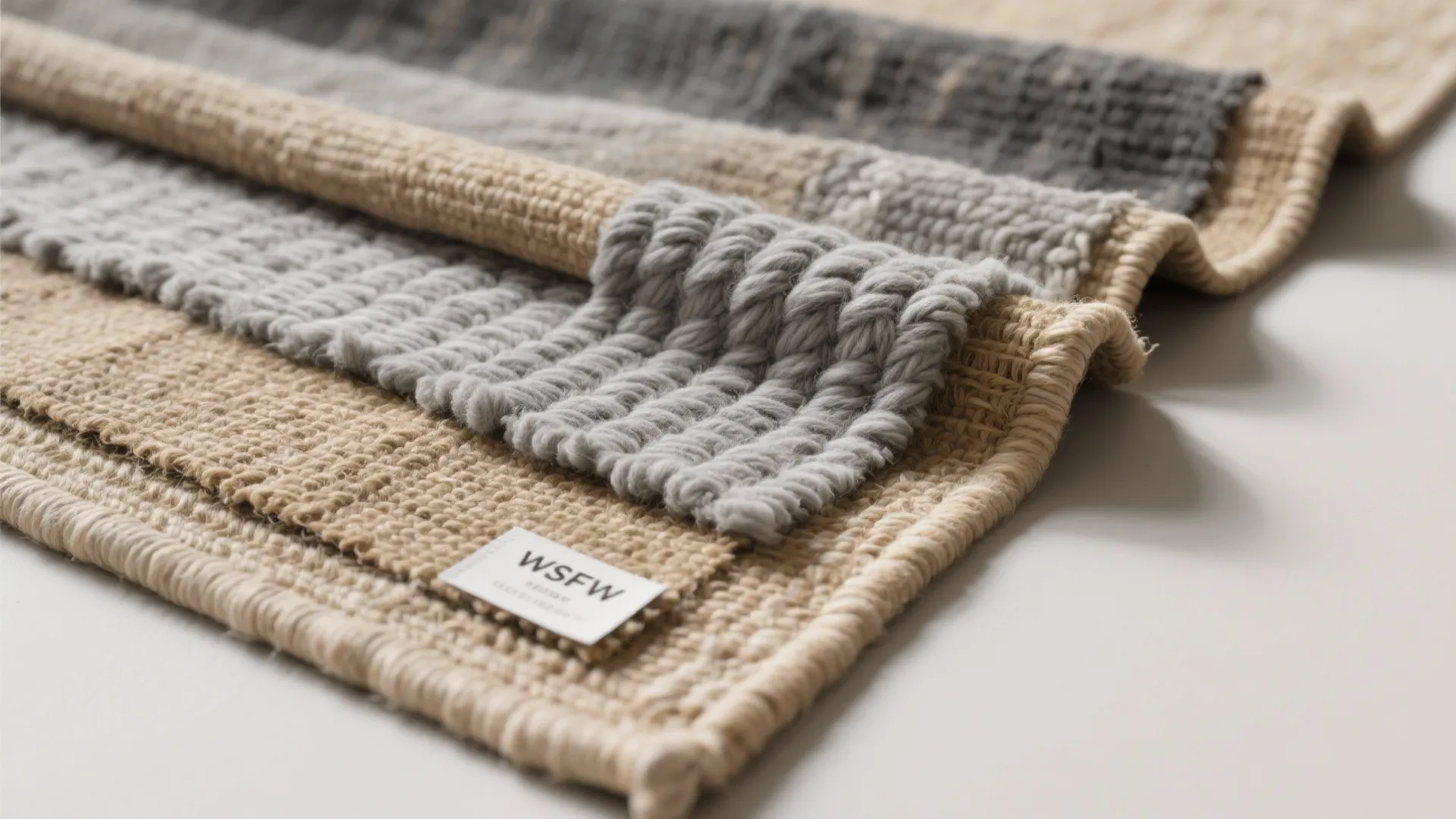 5. Natural fiber gray blend for eco-friendly texture