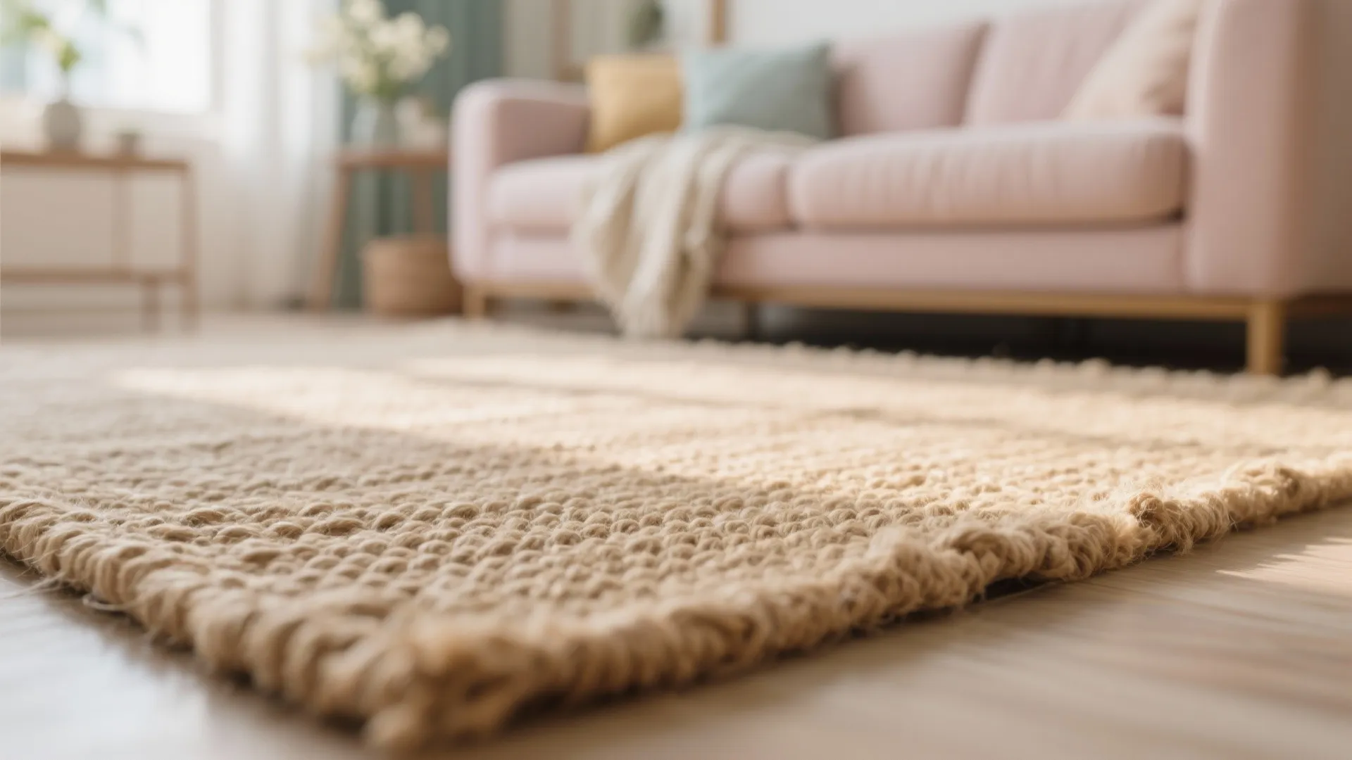 10. Lightweight, Natural Material Rugs