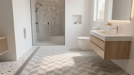 5 Kajaria bathroom floor tiles design ideas